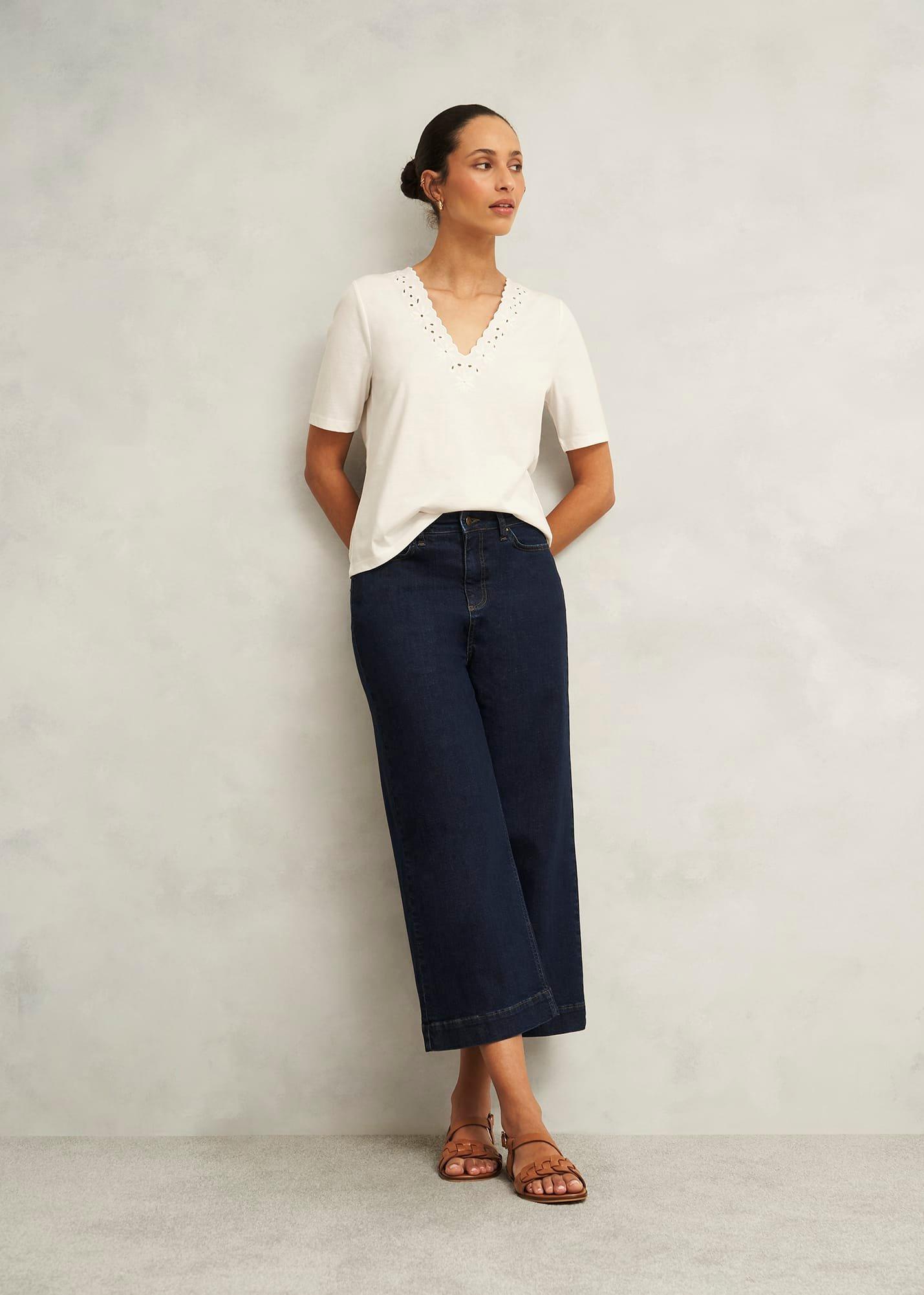 Kristen Cotton Top, Hobbs Ivory, hi-res