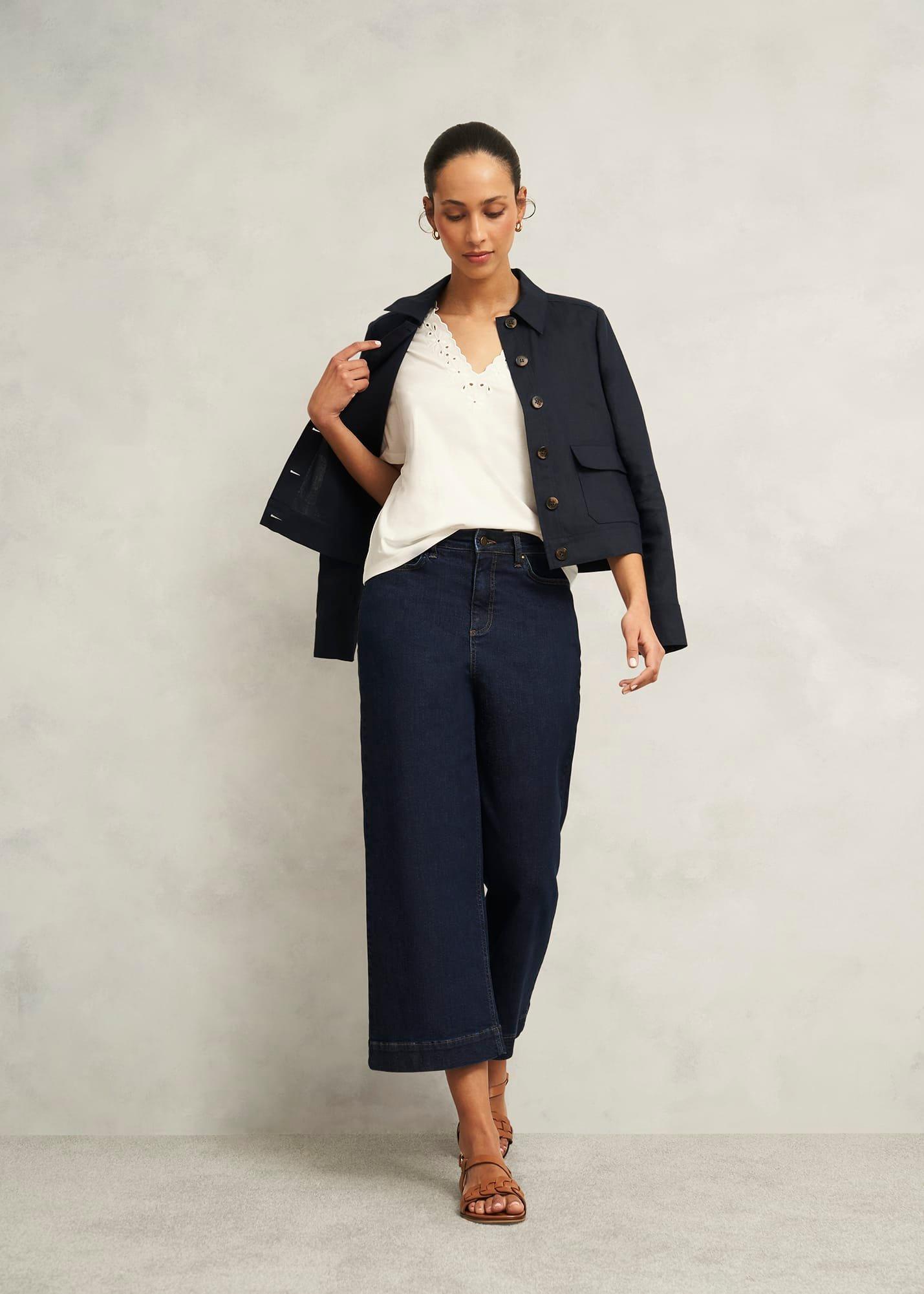 Kristen Cotton Top, Hobbs Ivory, hi-res