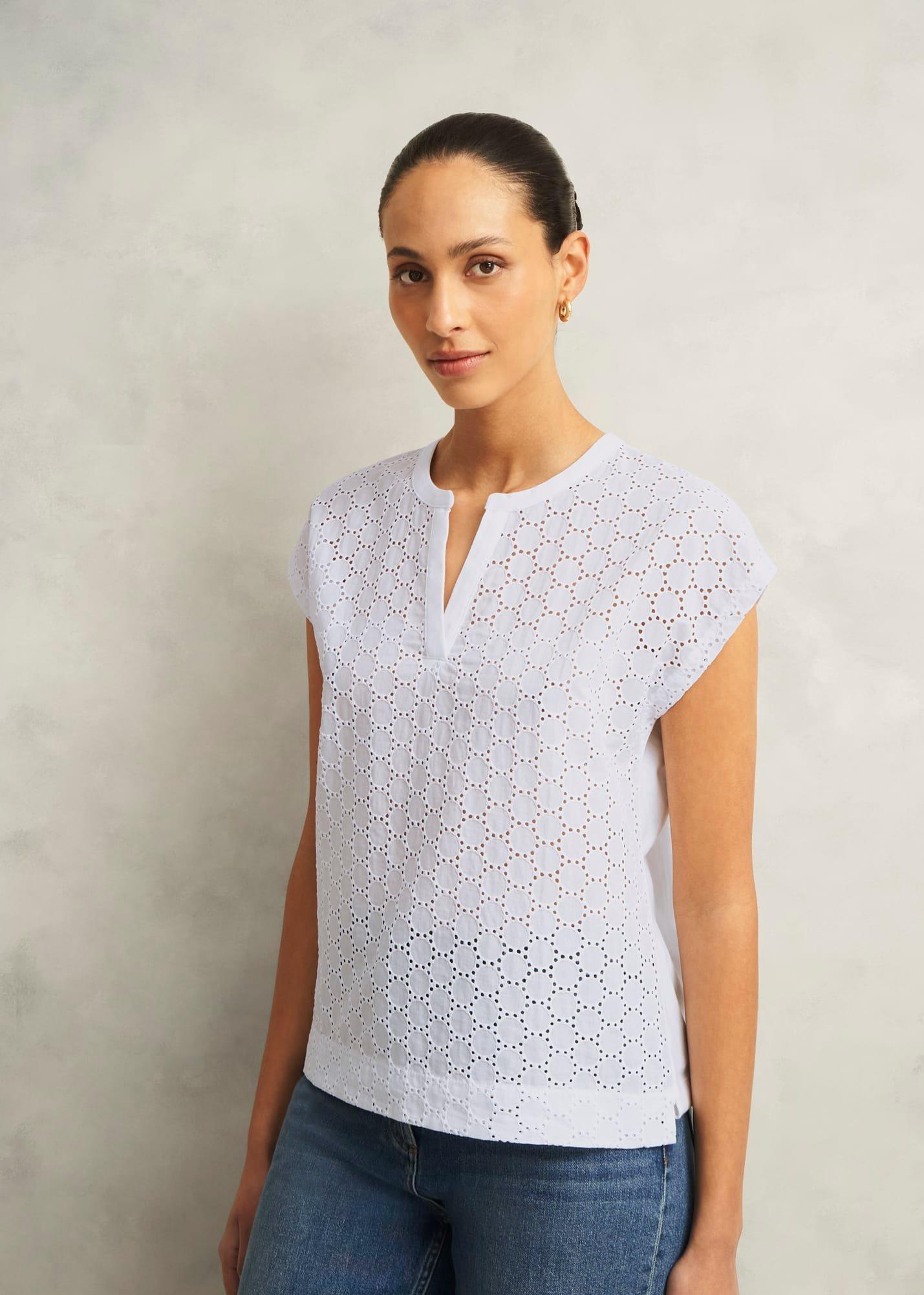 Joanna Broderie Top