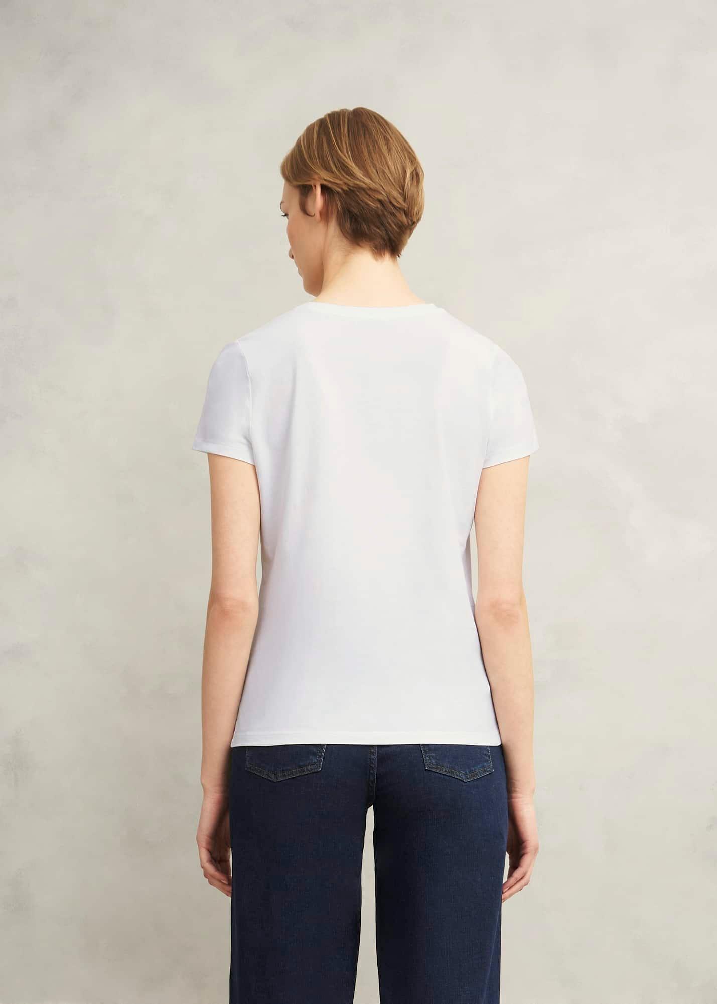 Pixie Embroidered T-Shirt, White Pink, hi-res