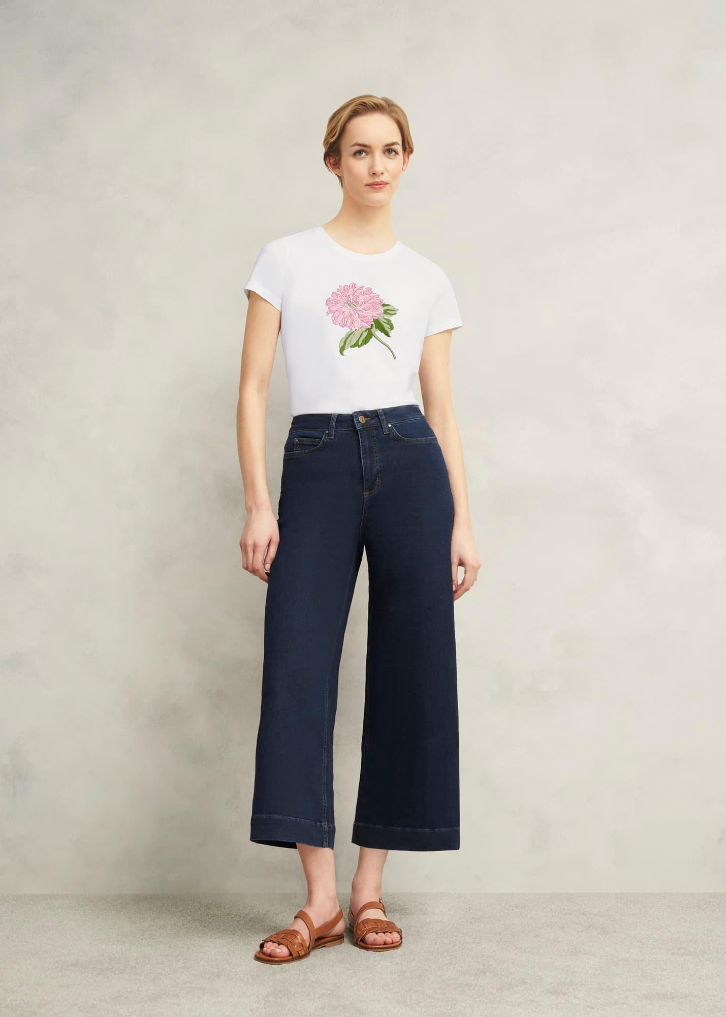 Pixie Embroidered T-Shirt, White Pink, hi-res