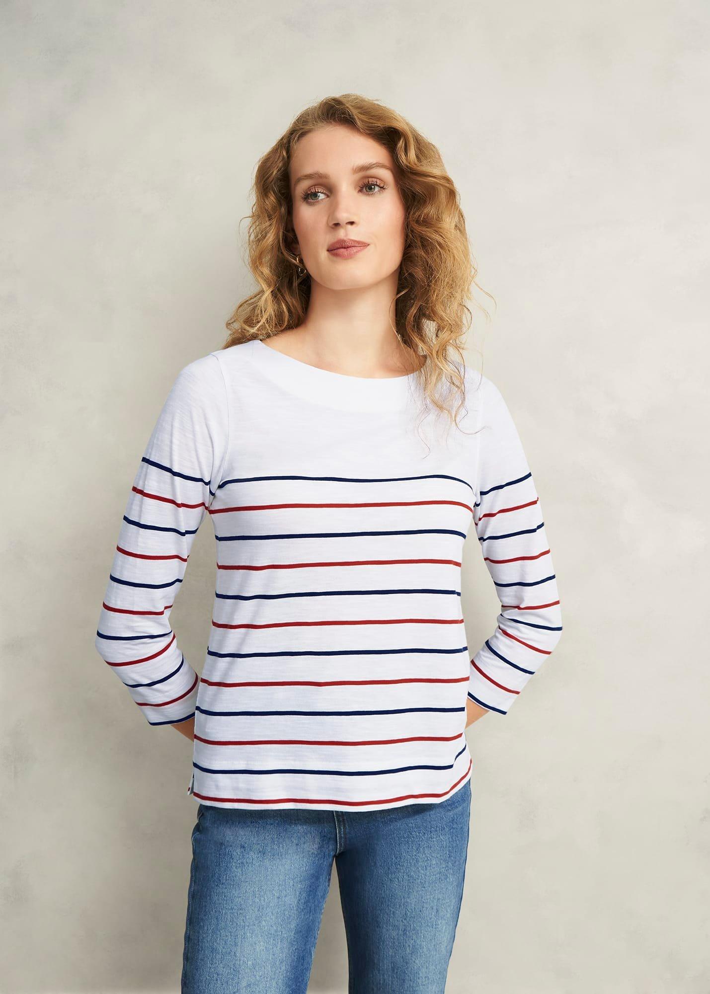 Avia Cotton Slub Striped T-Shirt