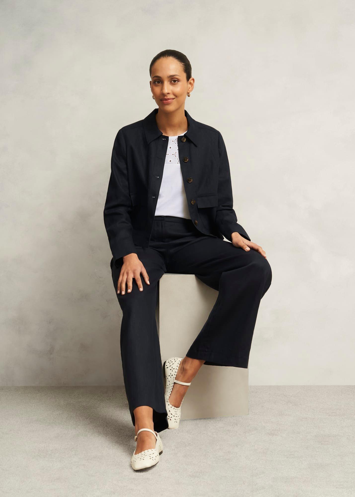 Thea Broderie Top, White, hi-res