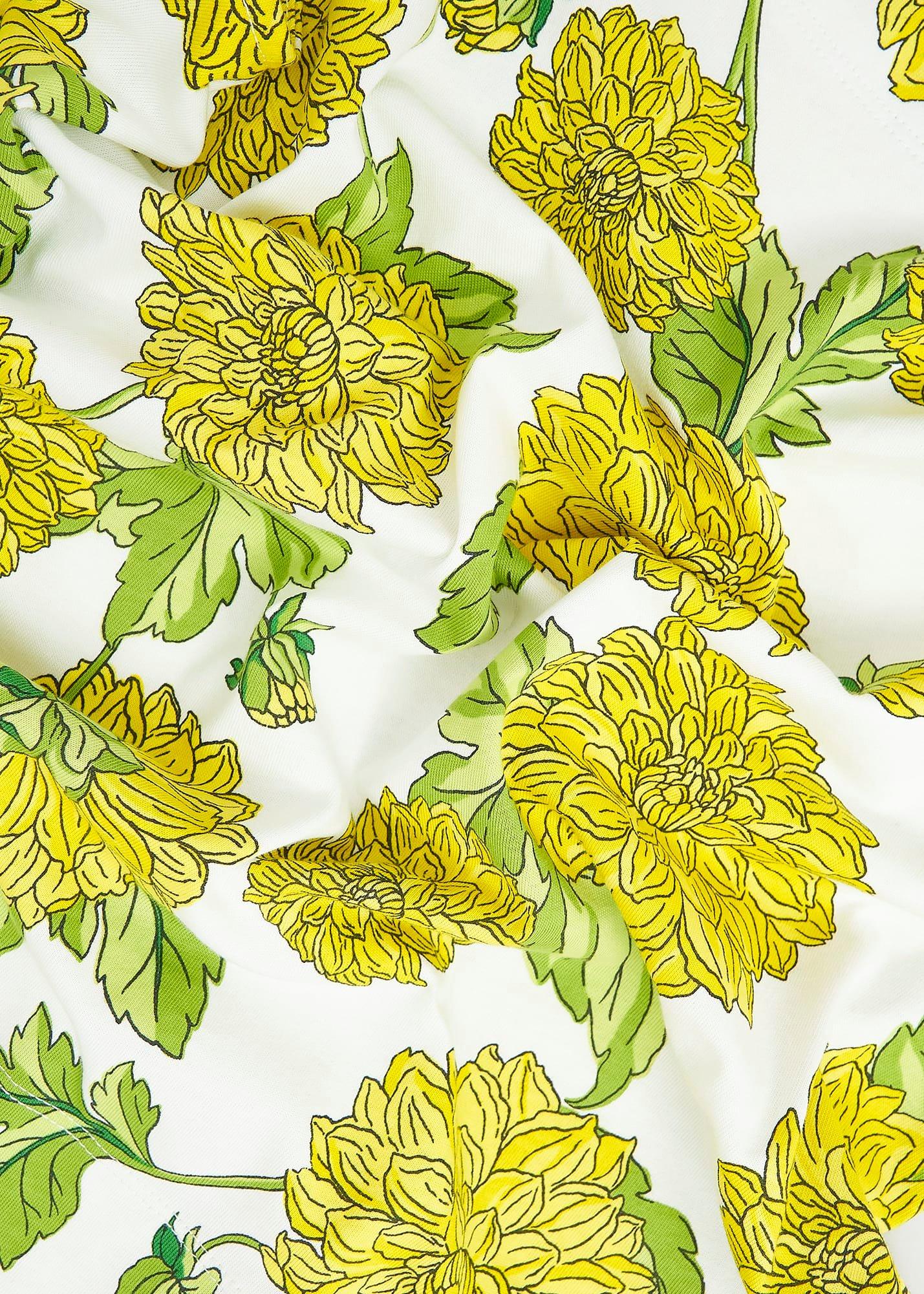 Maddy Cotton Printed Top, Ivory Multi, hi-res