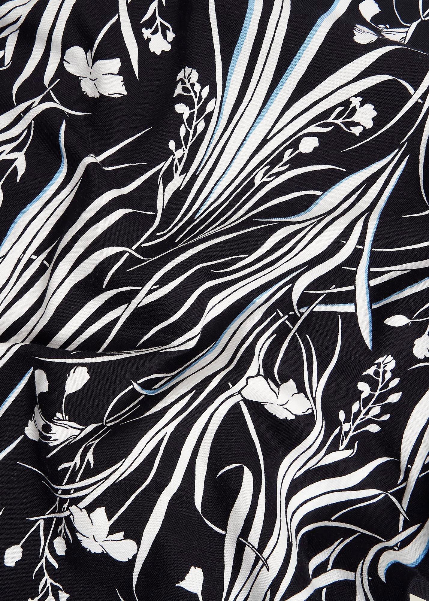 Maddy Cotton Printed Top, Navy Ivory, hi-res