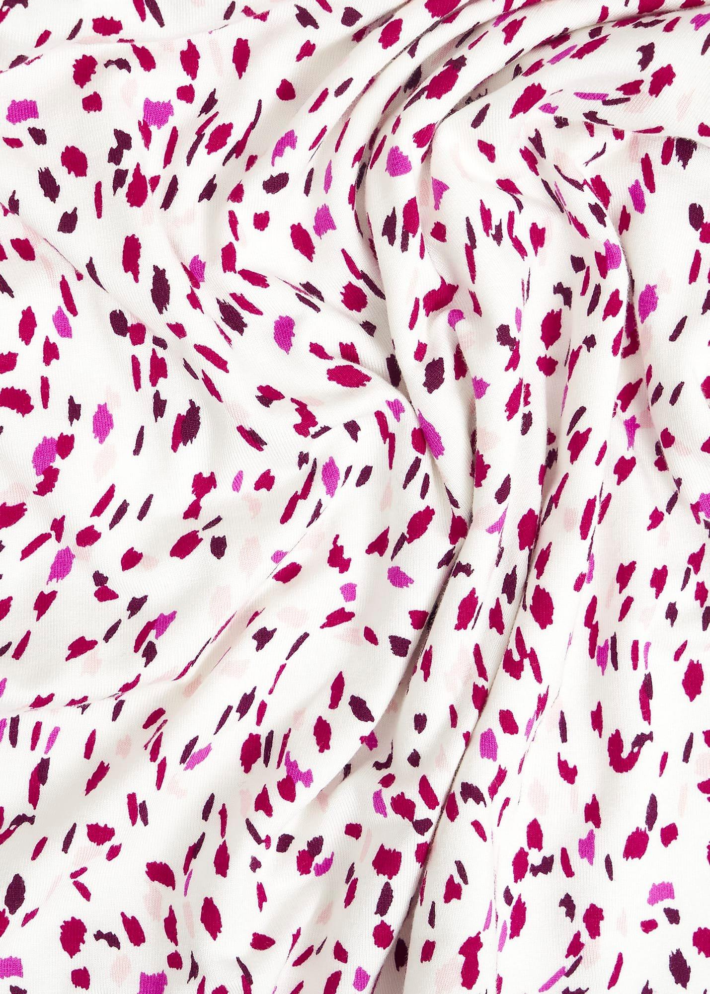 Aimee Printed Top, Ivory Pink, hi-res