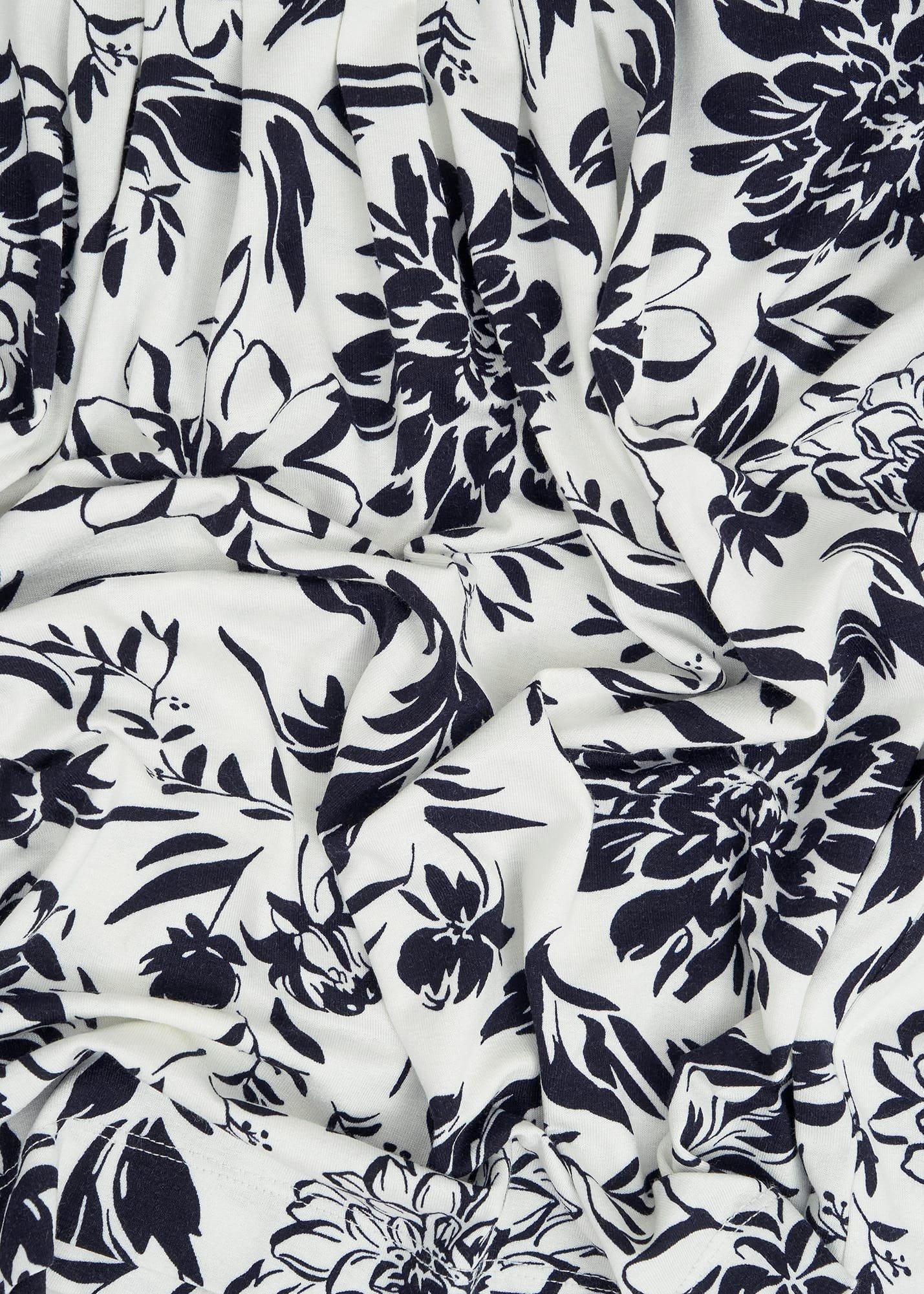 Jacqueline Print Top, Ivory Navy, hi-res