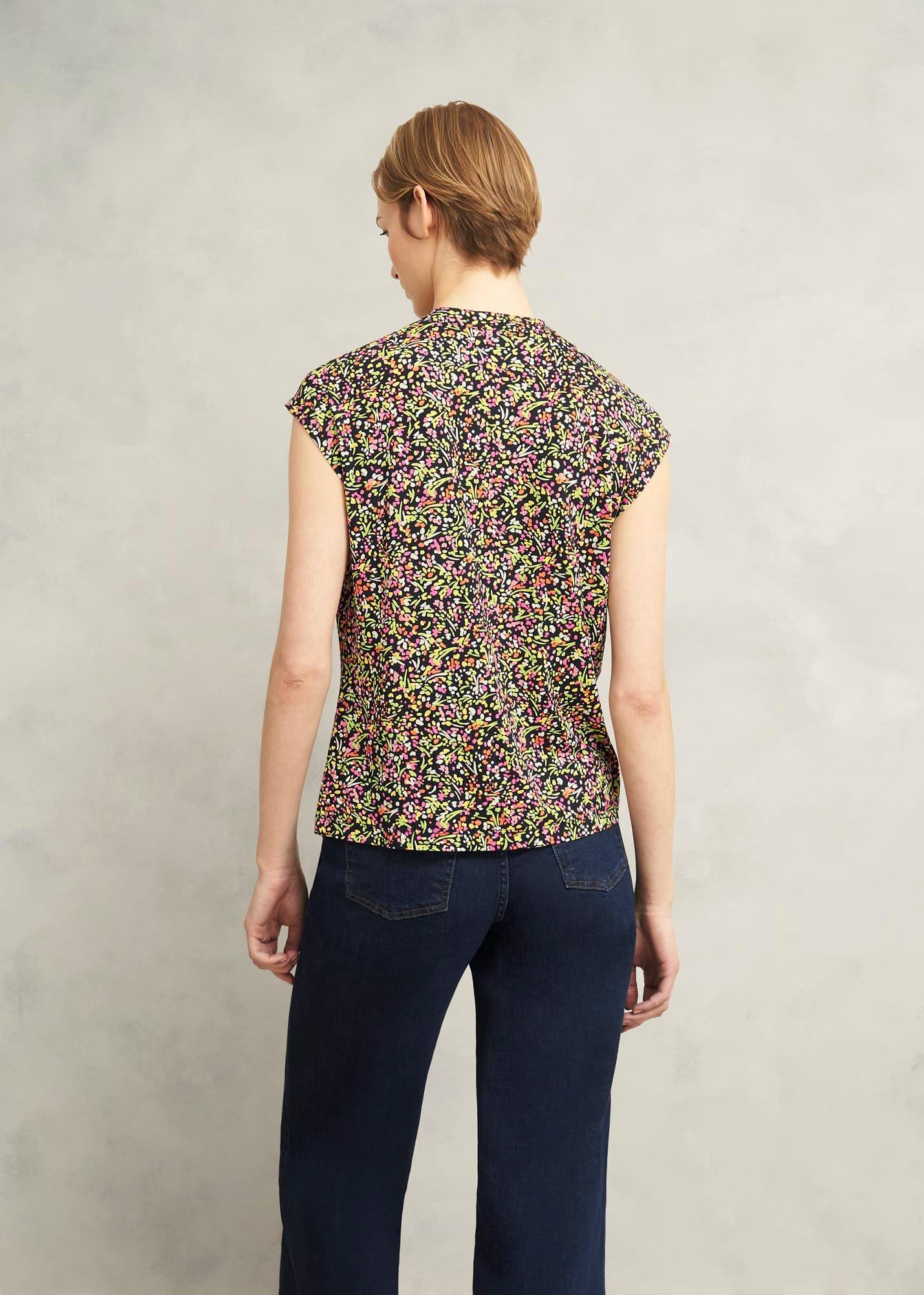 Maeve Printed Top, Navy Multi, hi-res