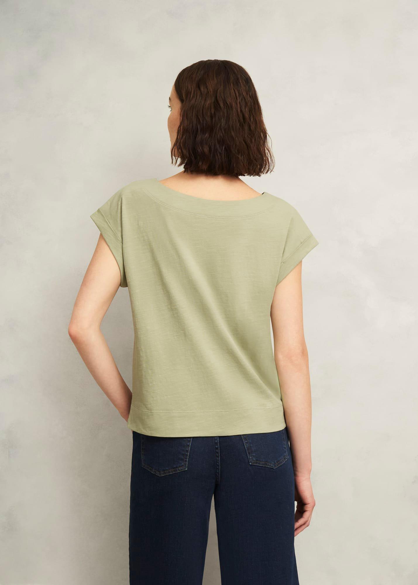 Alycia Cotton Slub T-Shirt, Pale Sage, hi-res