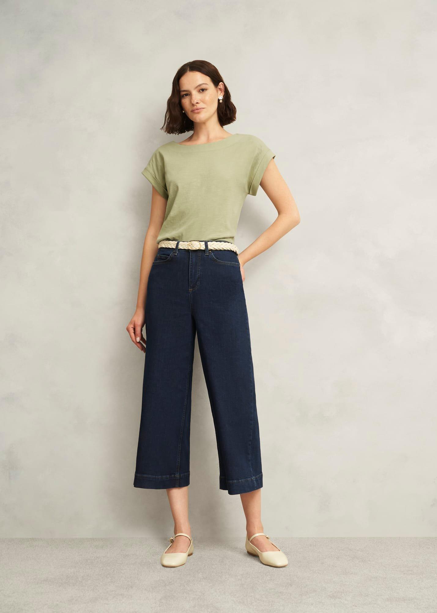 Alycia Cotton Slub T-Shirt, Pale Sage, hi-res