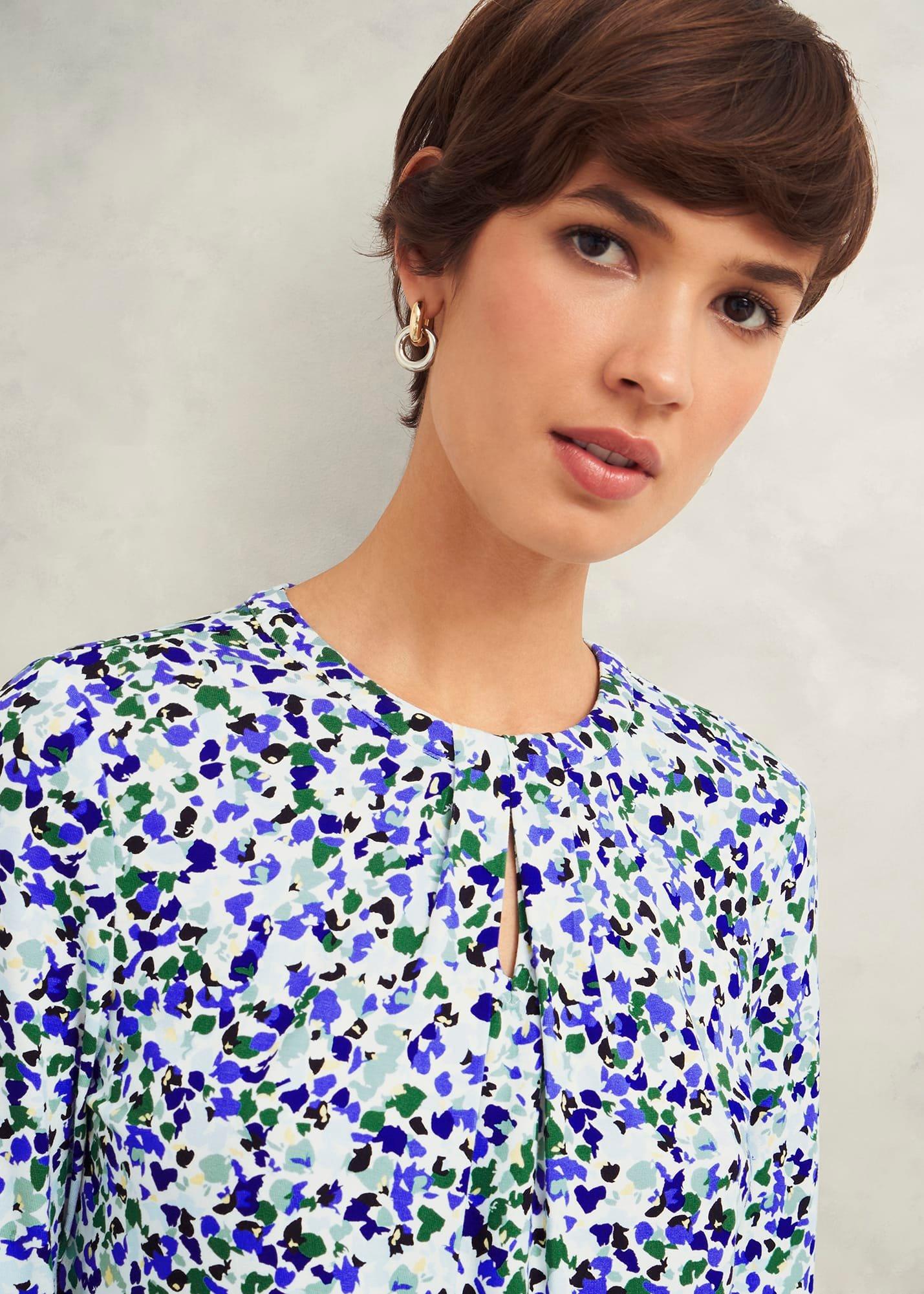 Julia Printed Top, Floral Multi, hi-res