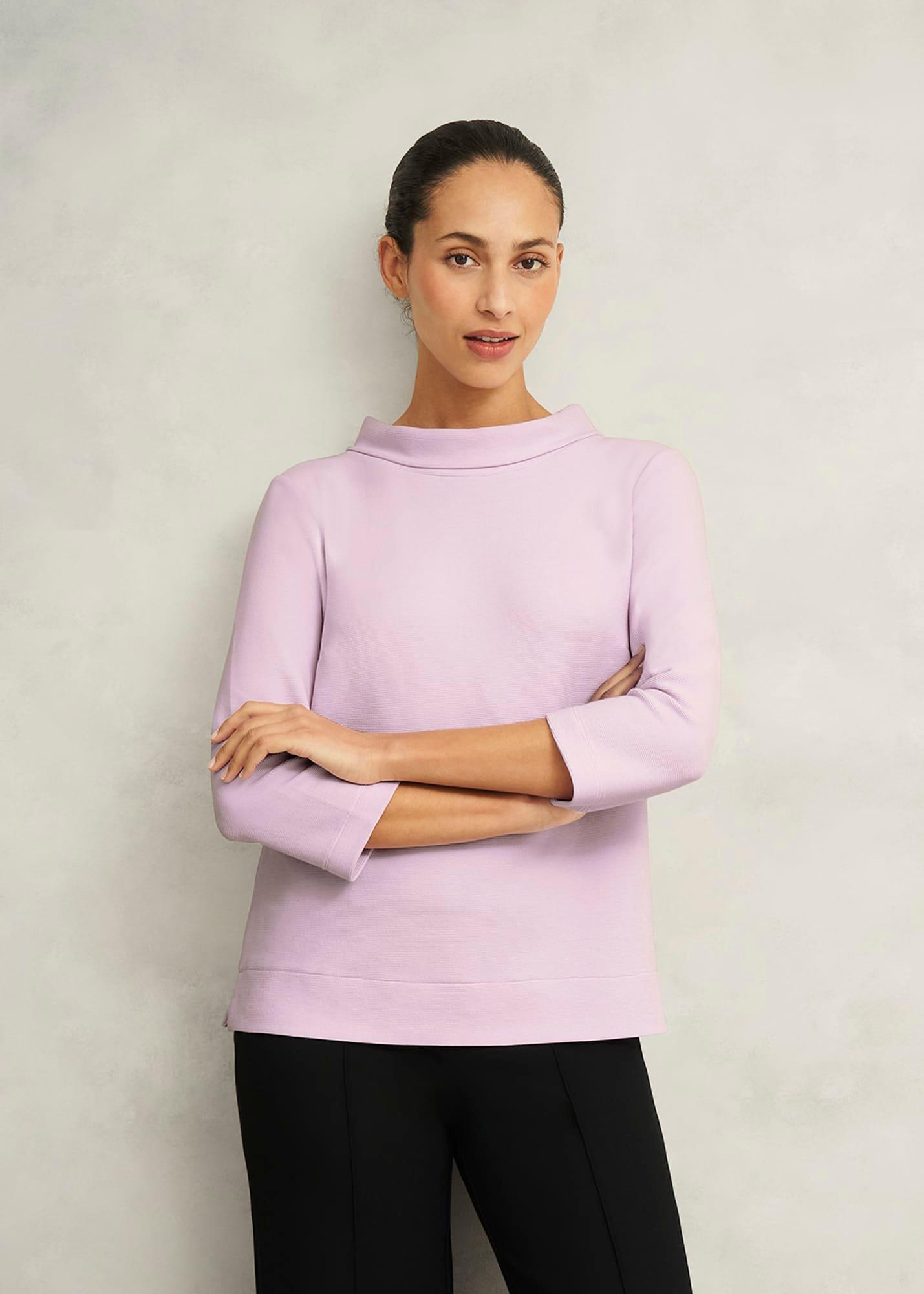 Betsy Textured Top , Dusted Pink, hi-res