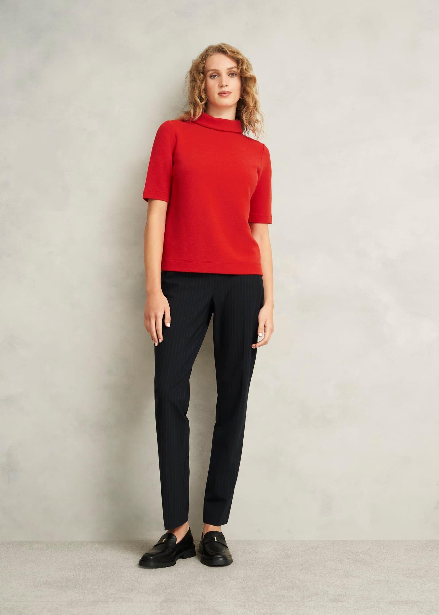 Tali Textured Top, Scarlet Red, hi-res