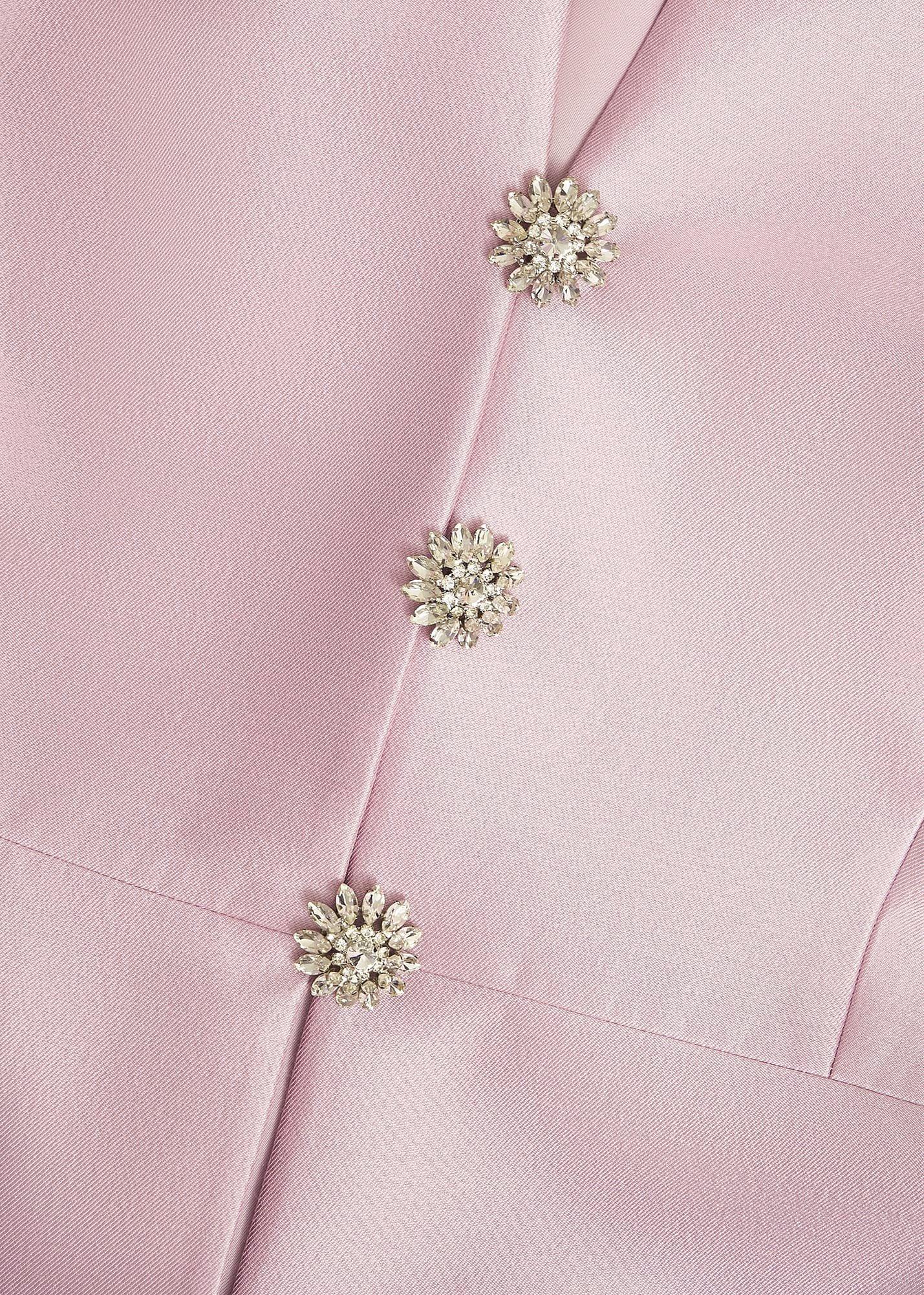 Rhea Wool Silk Coat, Soft Petal Pink, hi-res