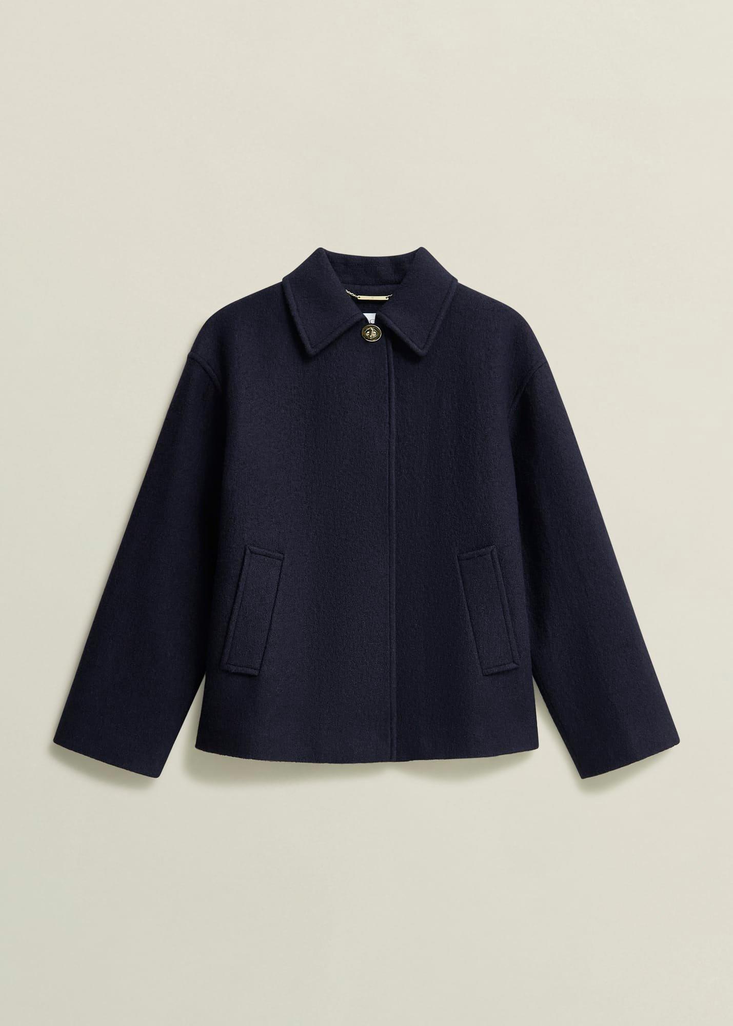 Payton Coat With Wool, Navy, hi-res
