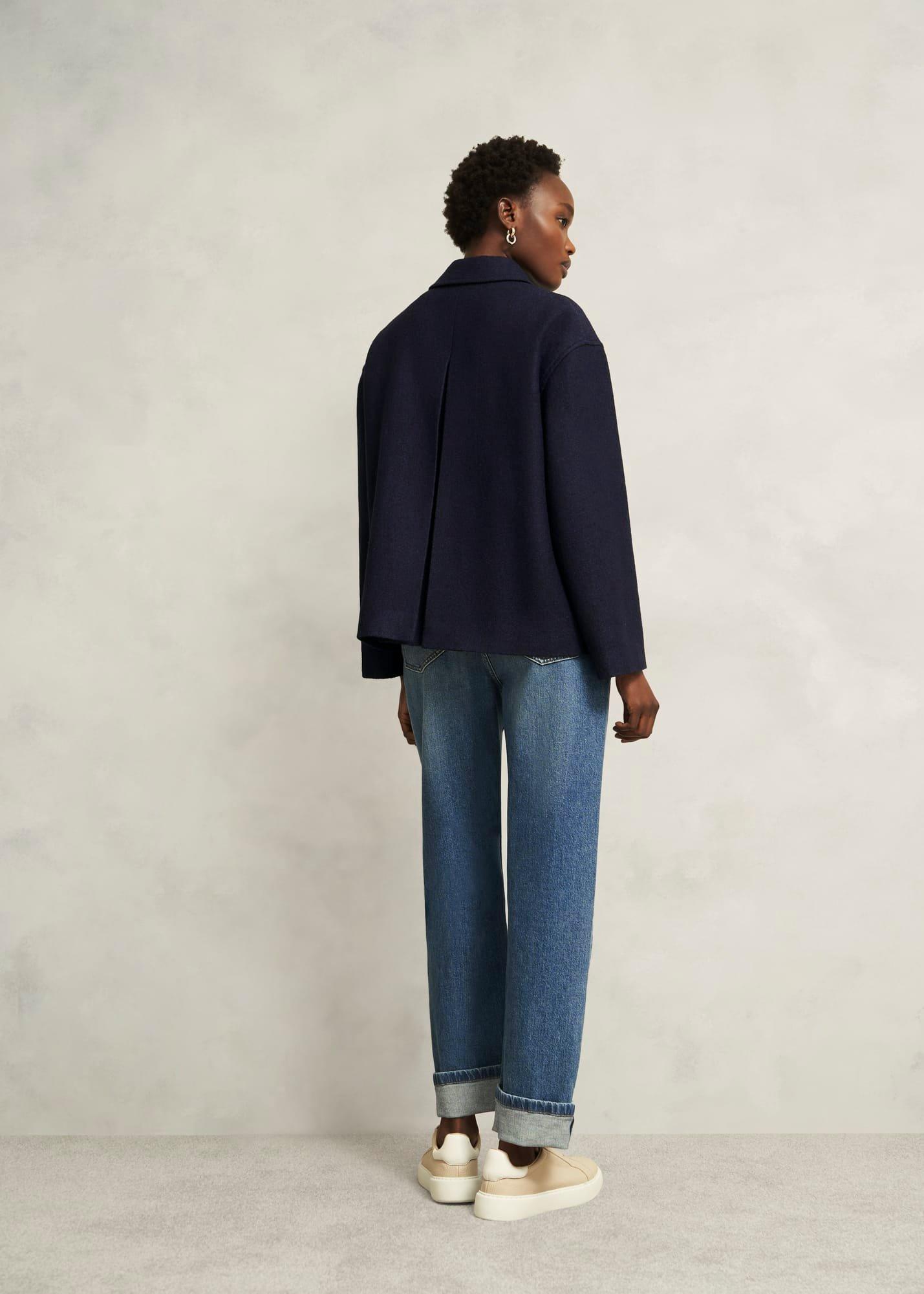Payton Coat With Wool, Navy, hi-res