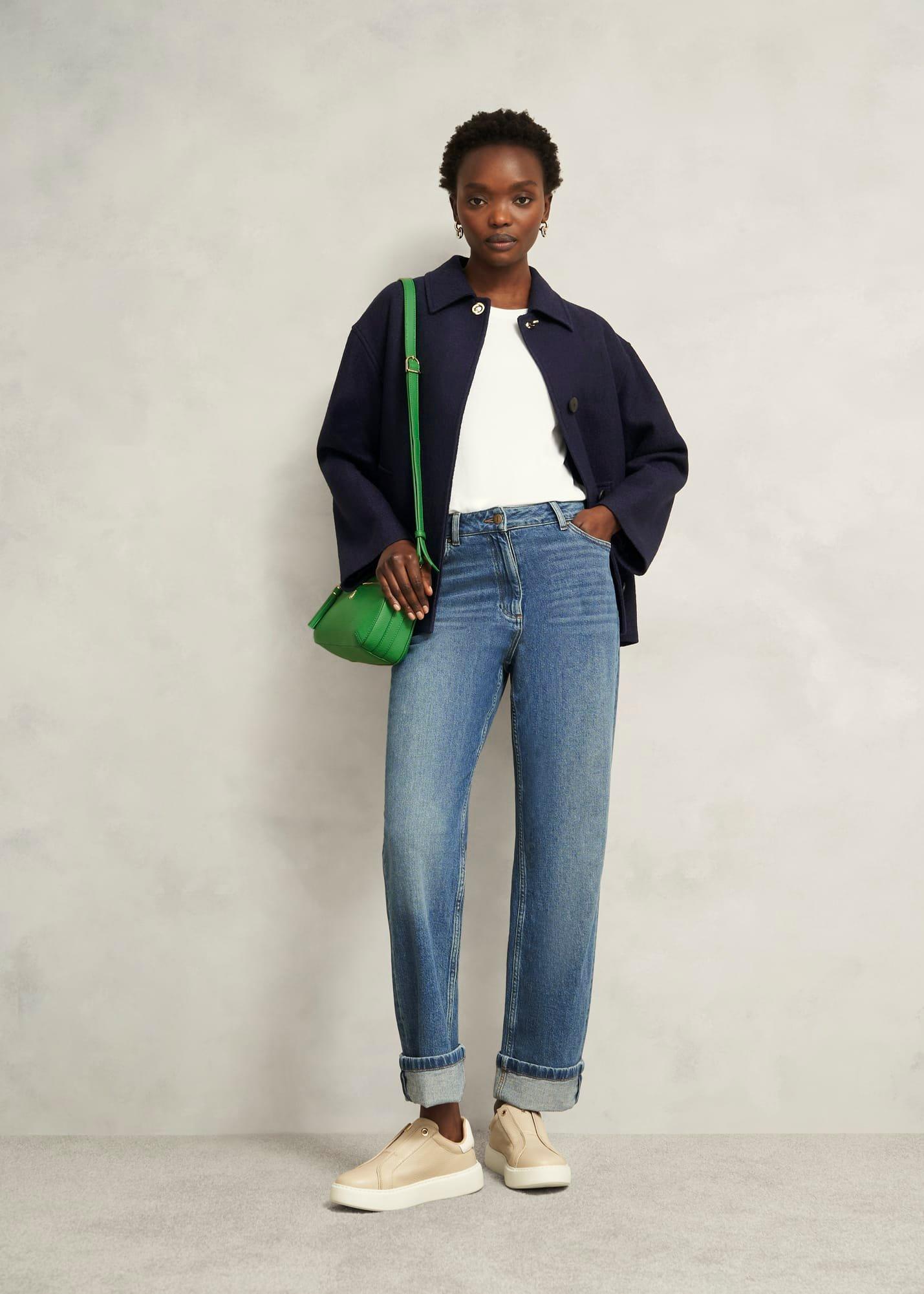 Payton Coat With Wool, Navy, hi-res