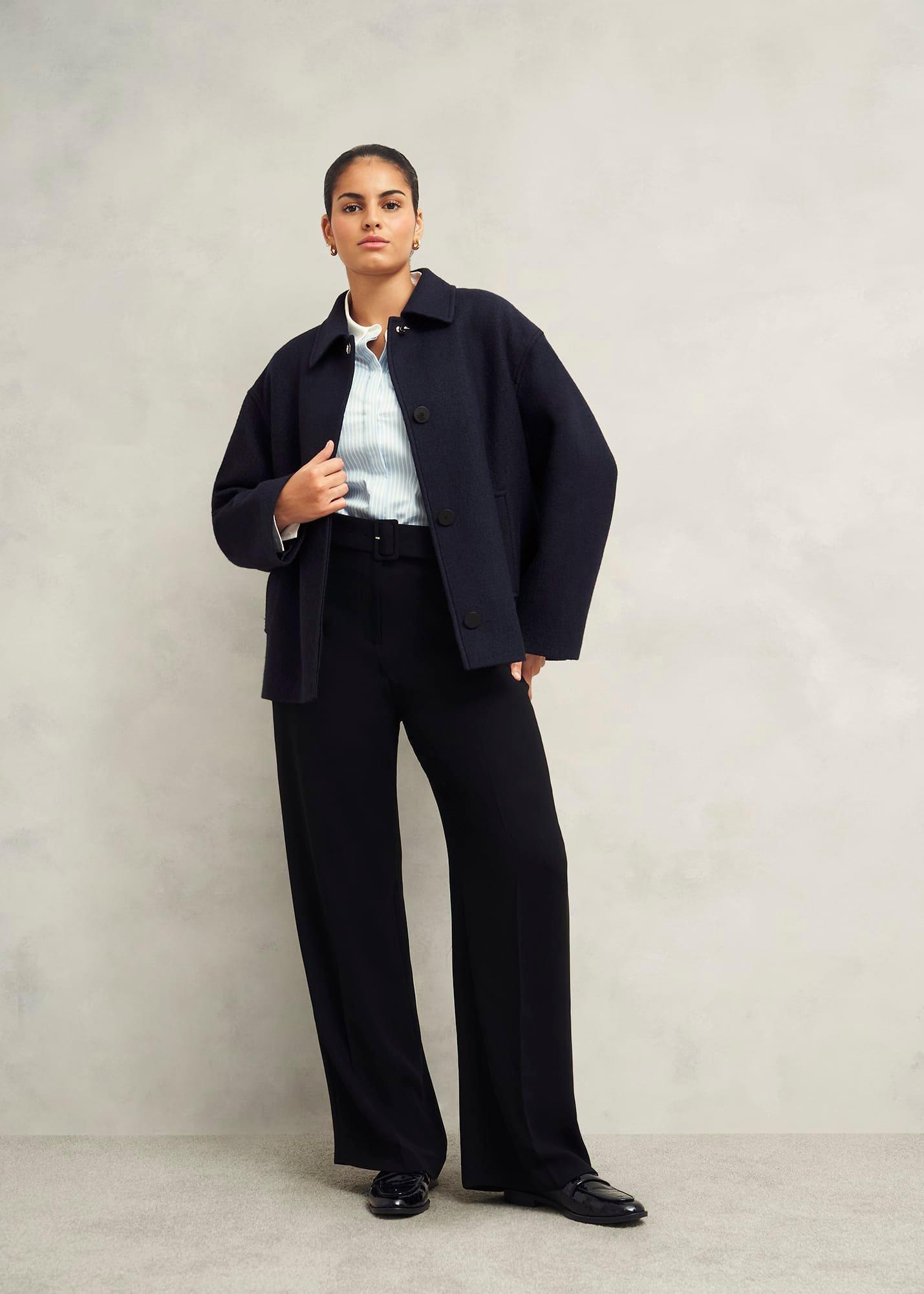 Payton Coat With Wool, Navy, hi-res