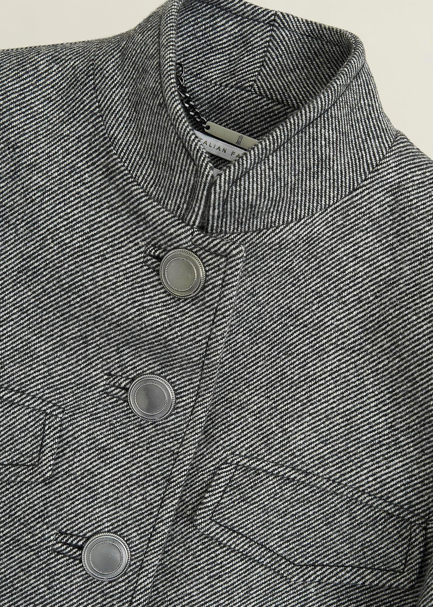 Hetty Wool Blend Coat, Black White, hi-res