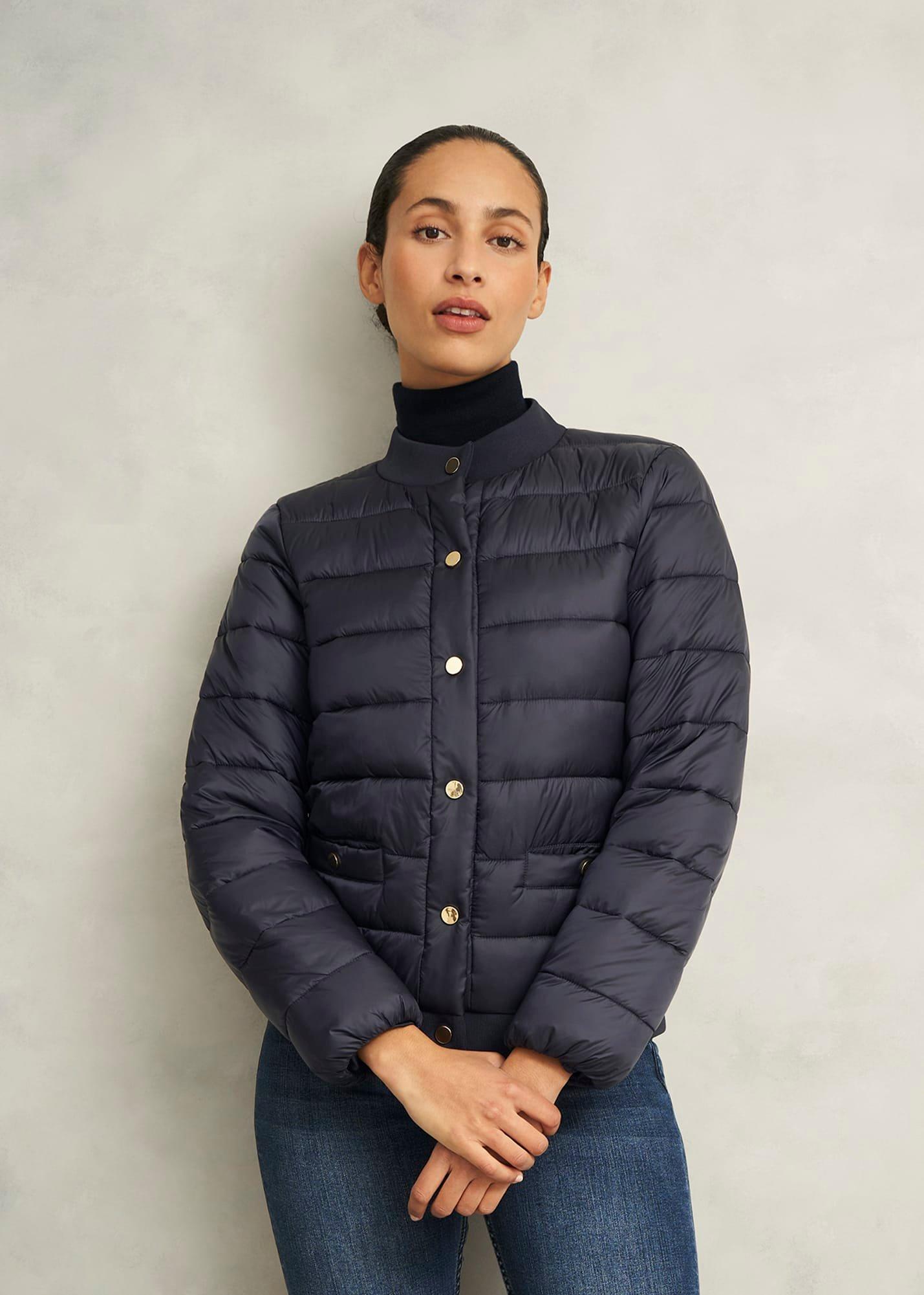 Vespa Puffer Coat, Navy, hi-res