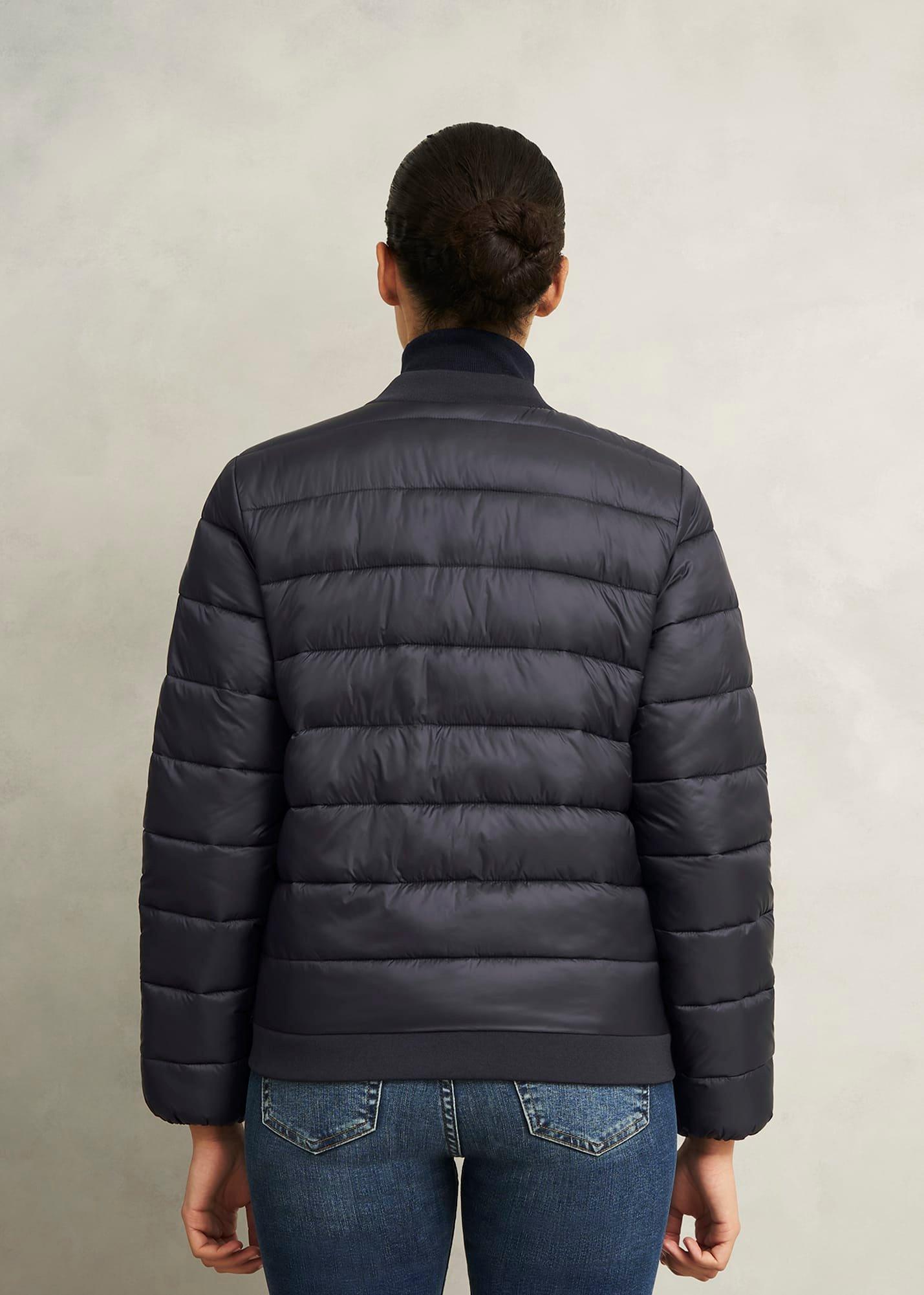 Vespa Puffer Coat, Navy, hi-res