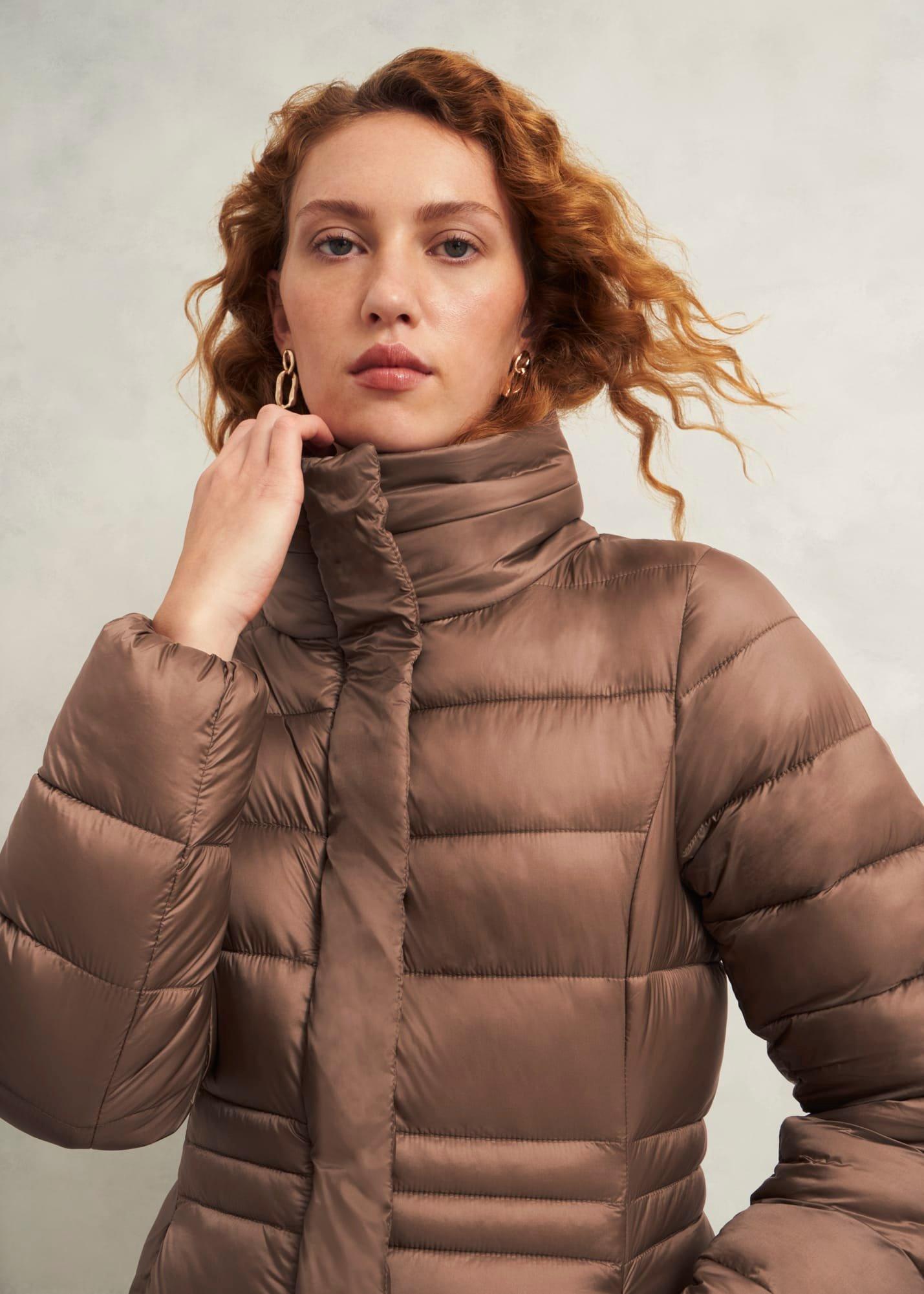 Tonicha Puffer Coat, Mocha, hi-res