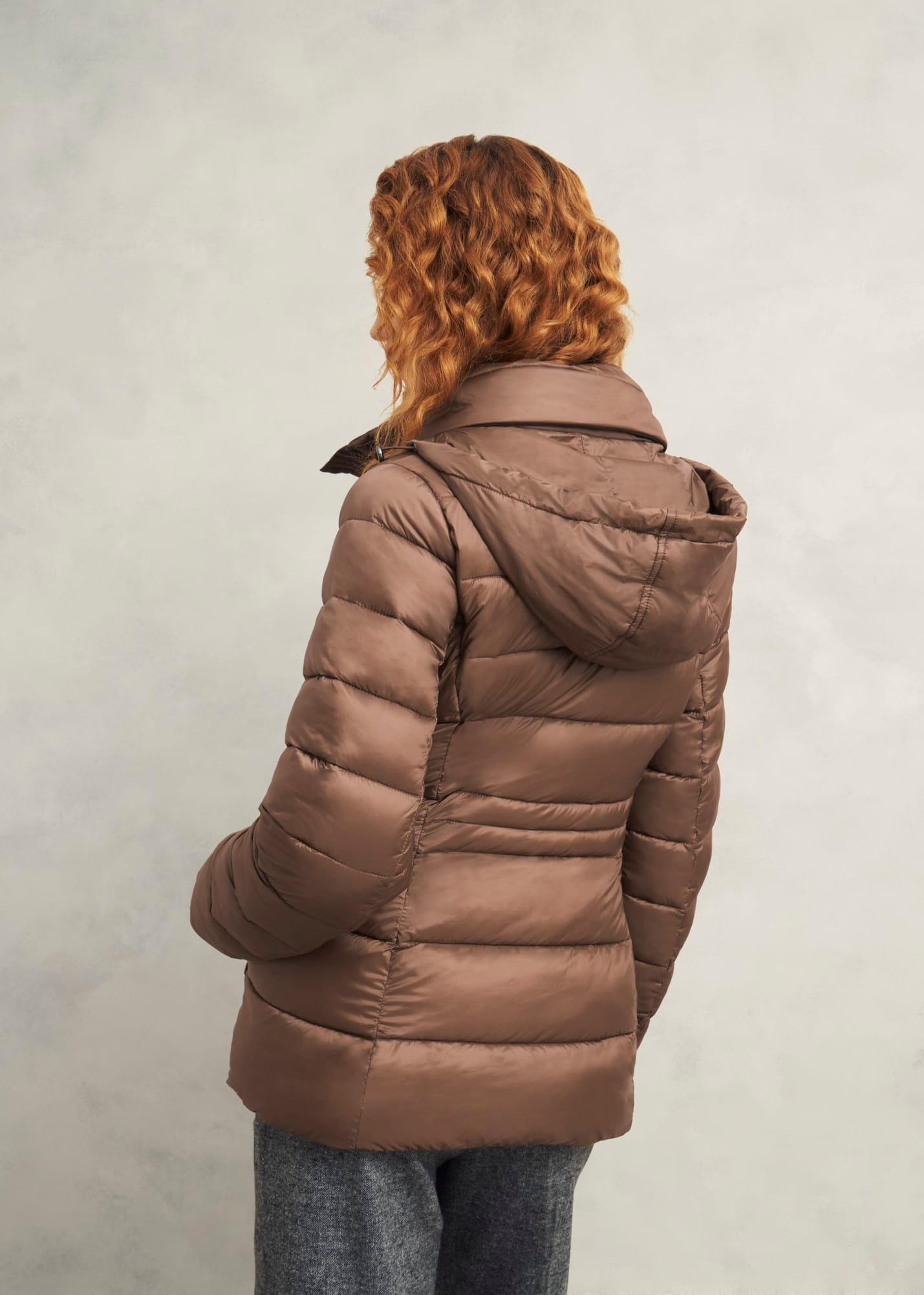 Tonicha Puffer Coat, Mocha, hi-res