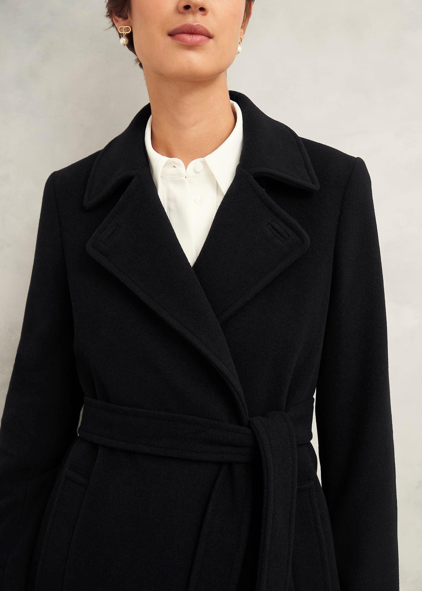 Yasmina Wool Blend Coat, Black, hi-res