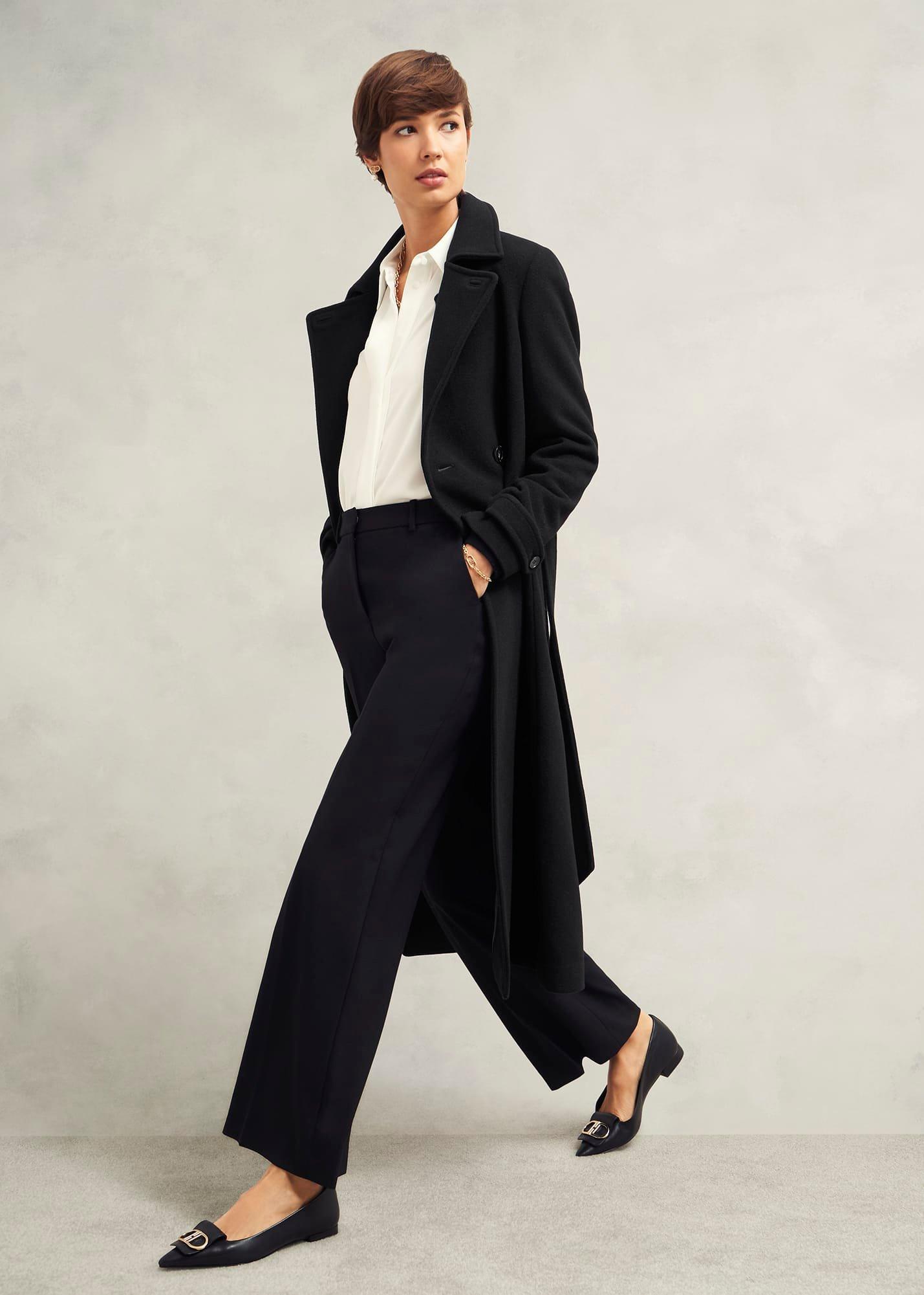 Yasmina Wool Blend Coat, Black, hi-res