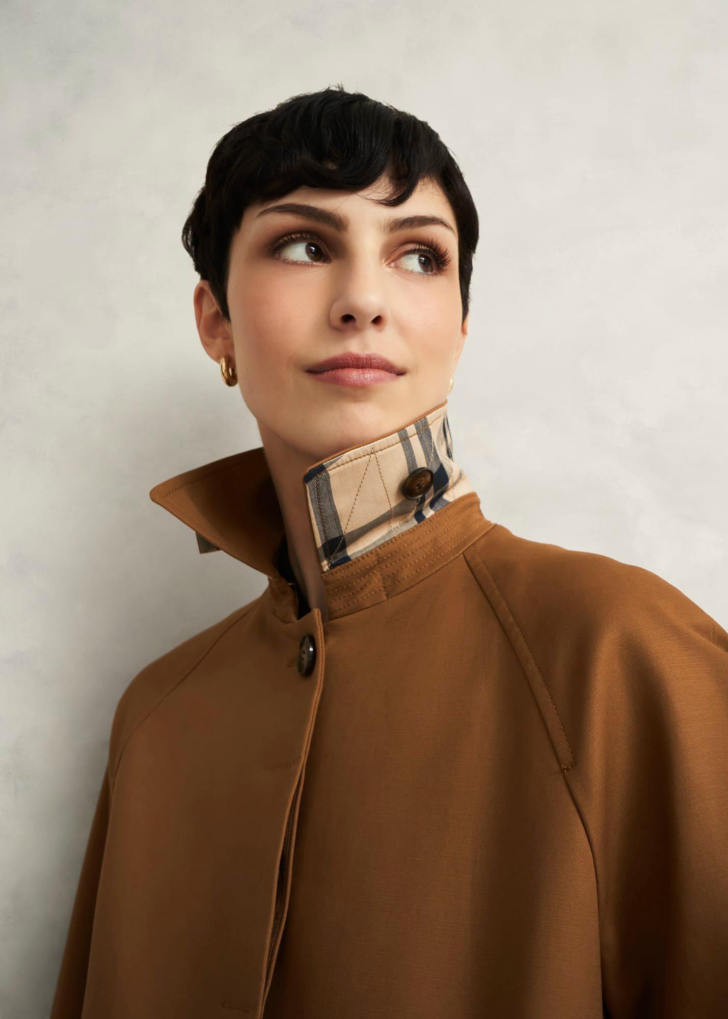 Kentmere Shower Resistant Trench Coat, Vicuna, hi-res