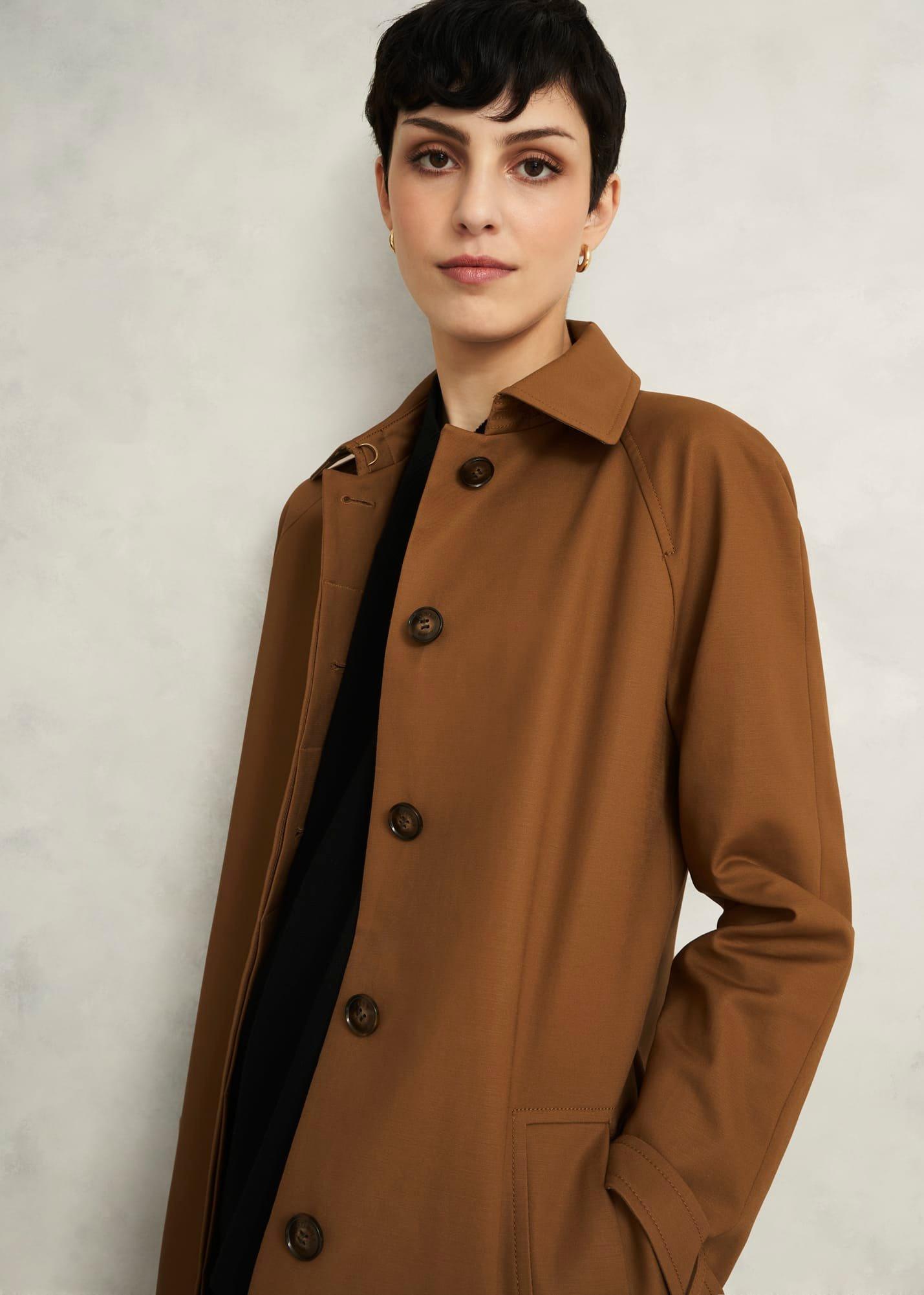 Kentmere Shower Resistant Trench Coat, Vicuna, hi-res