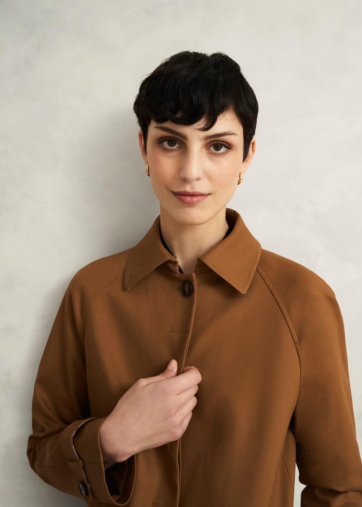 Kentmere Shower Resistant Trench Coat, Vicuna, hi-res