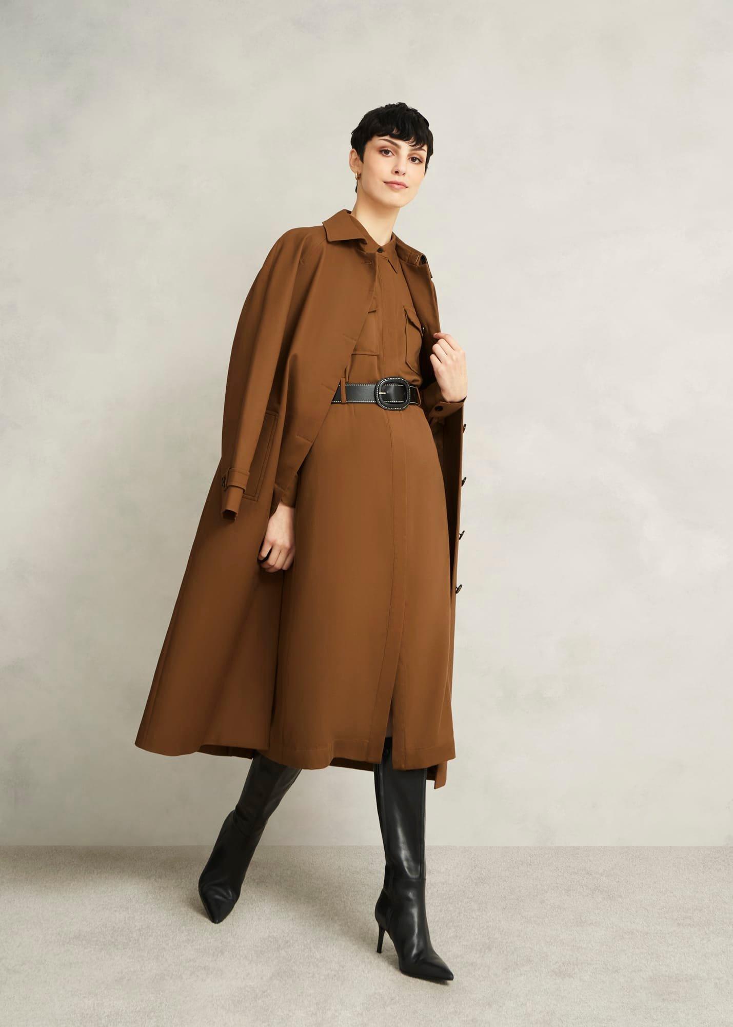 Kentmere Shower Resistant Trench Coat, Vicuna, hi-res