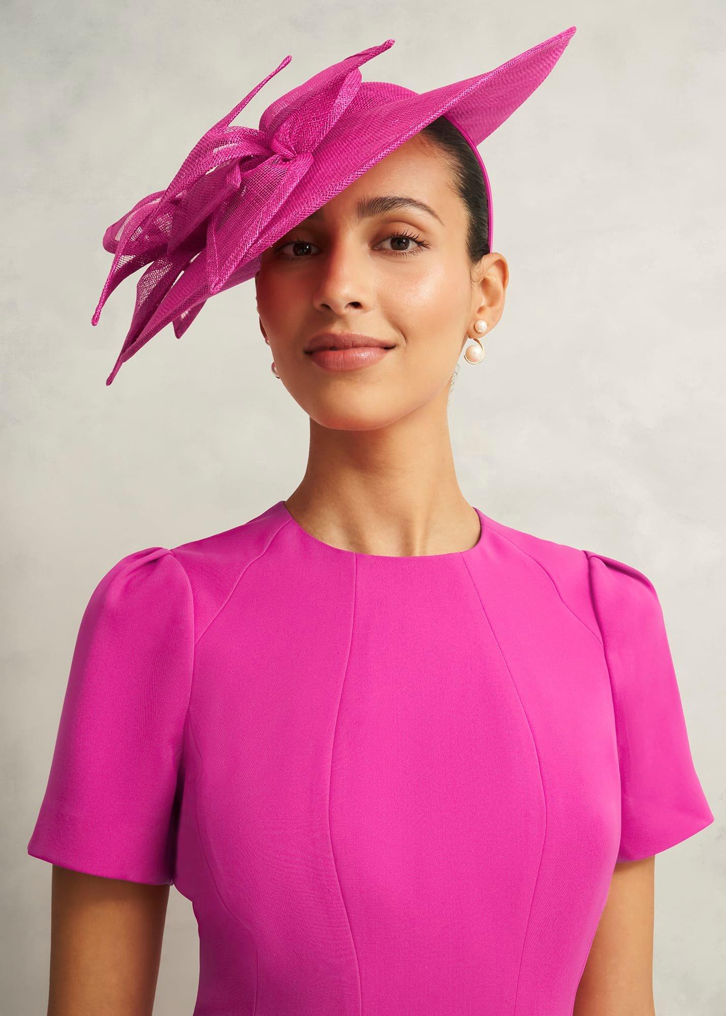 Stephania Fascinator, Bright Pink, hi-res