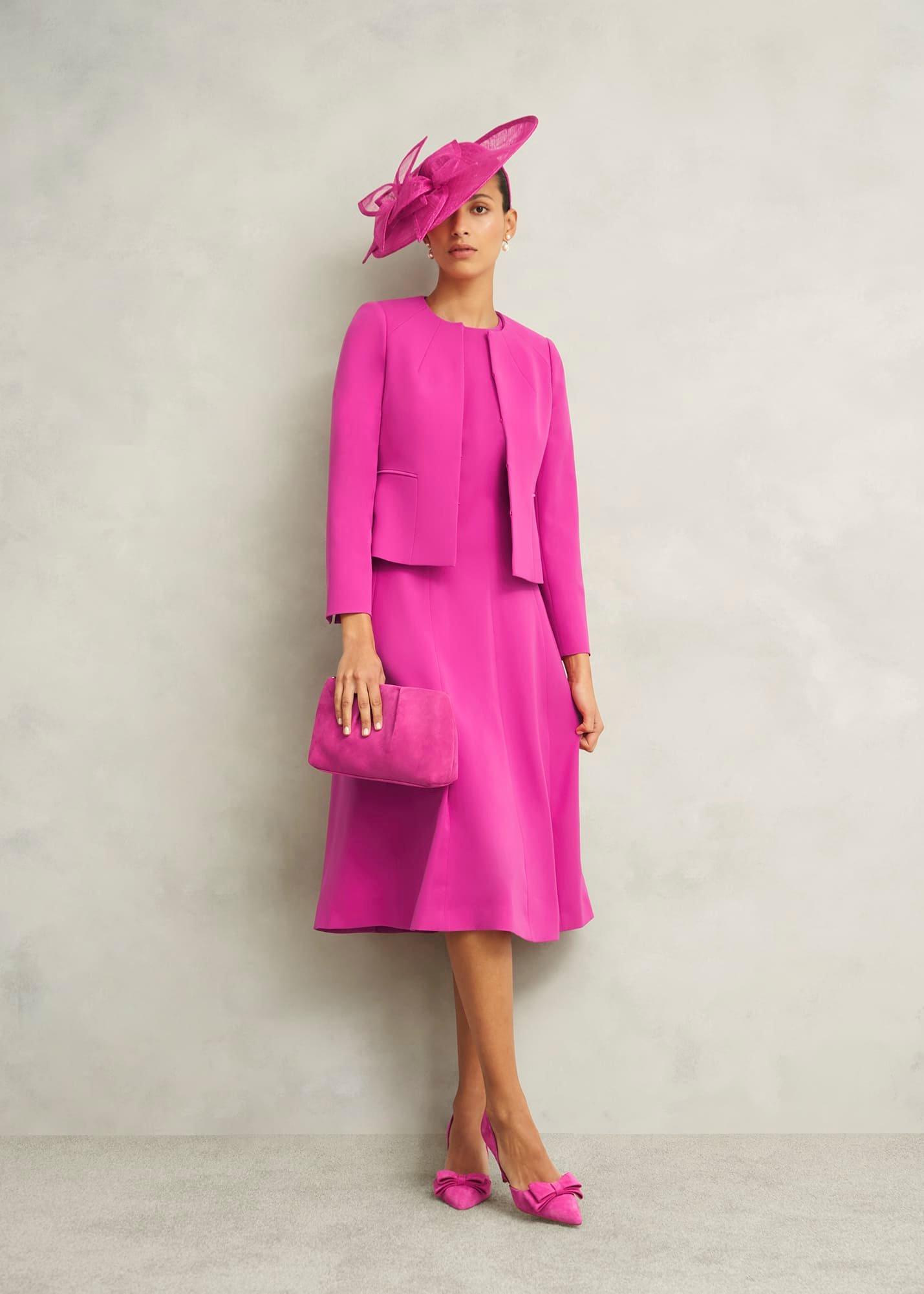 Stephania Fascinator, Bright Pink, hi-res