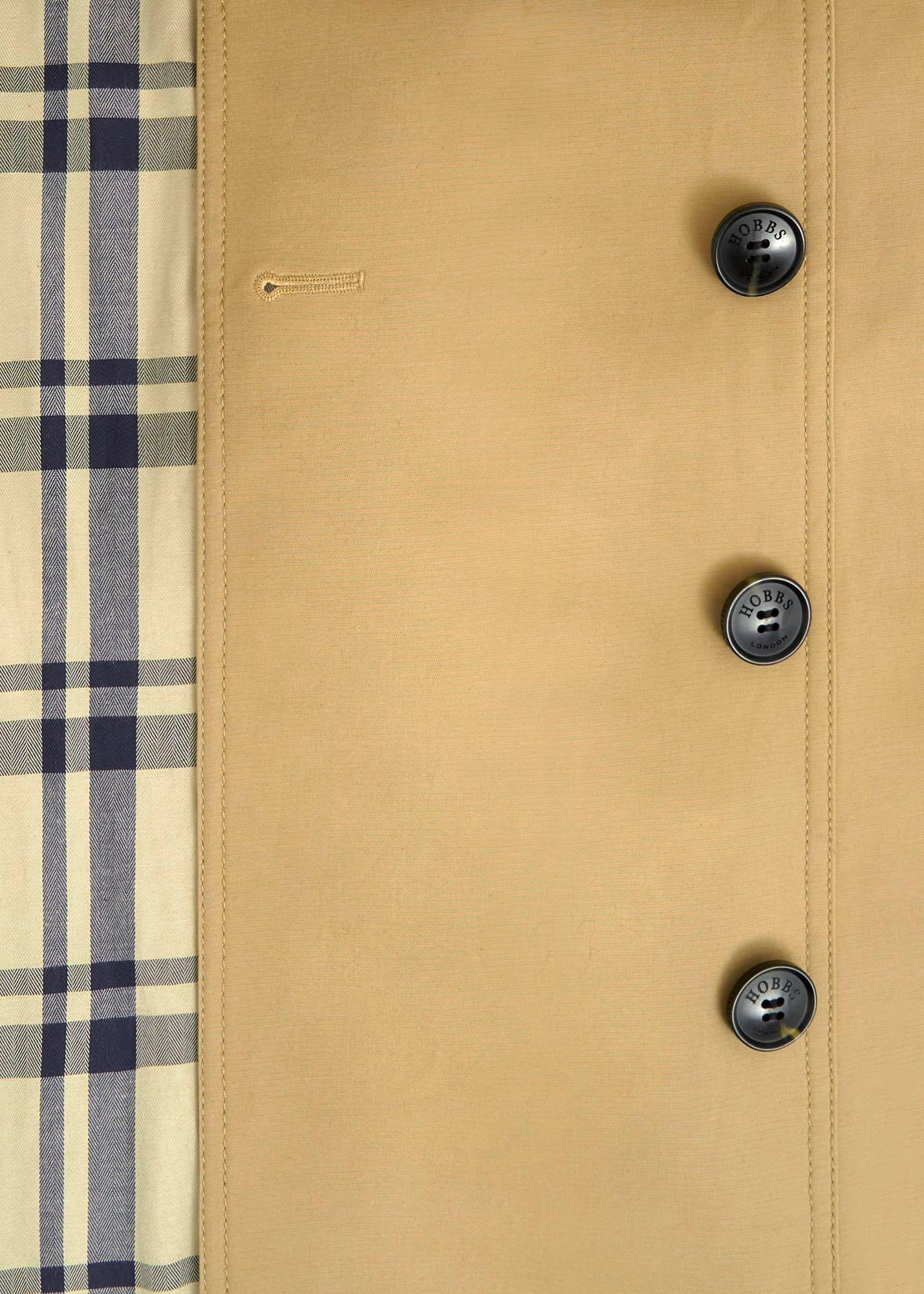 Skylar Shower Resistant Midi Trench, Tan, hi-res