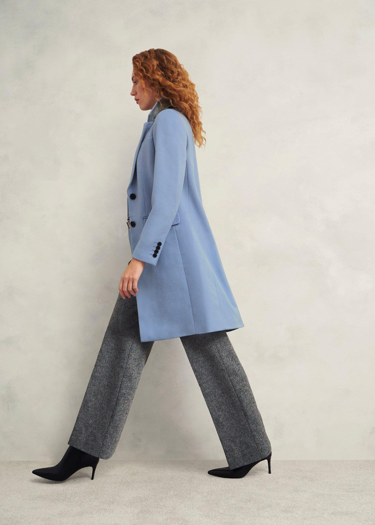 Petite Cavendish Wool Coat, Pale Blue, hi-res