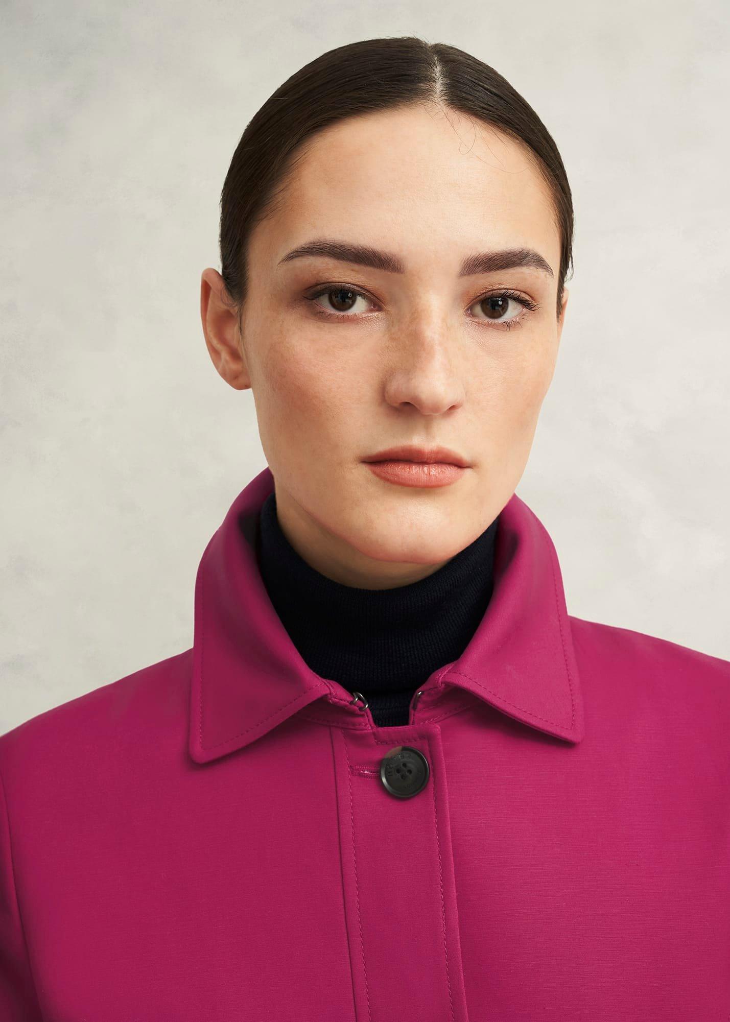 Jane Shower Resistant Trench Coat, Cerise Pink, hi-res