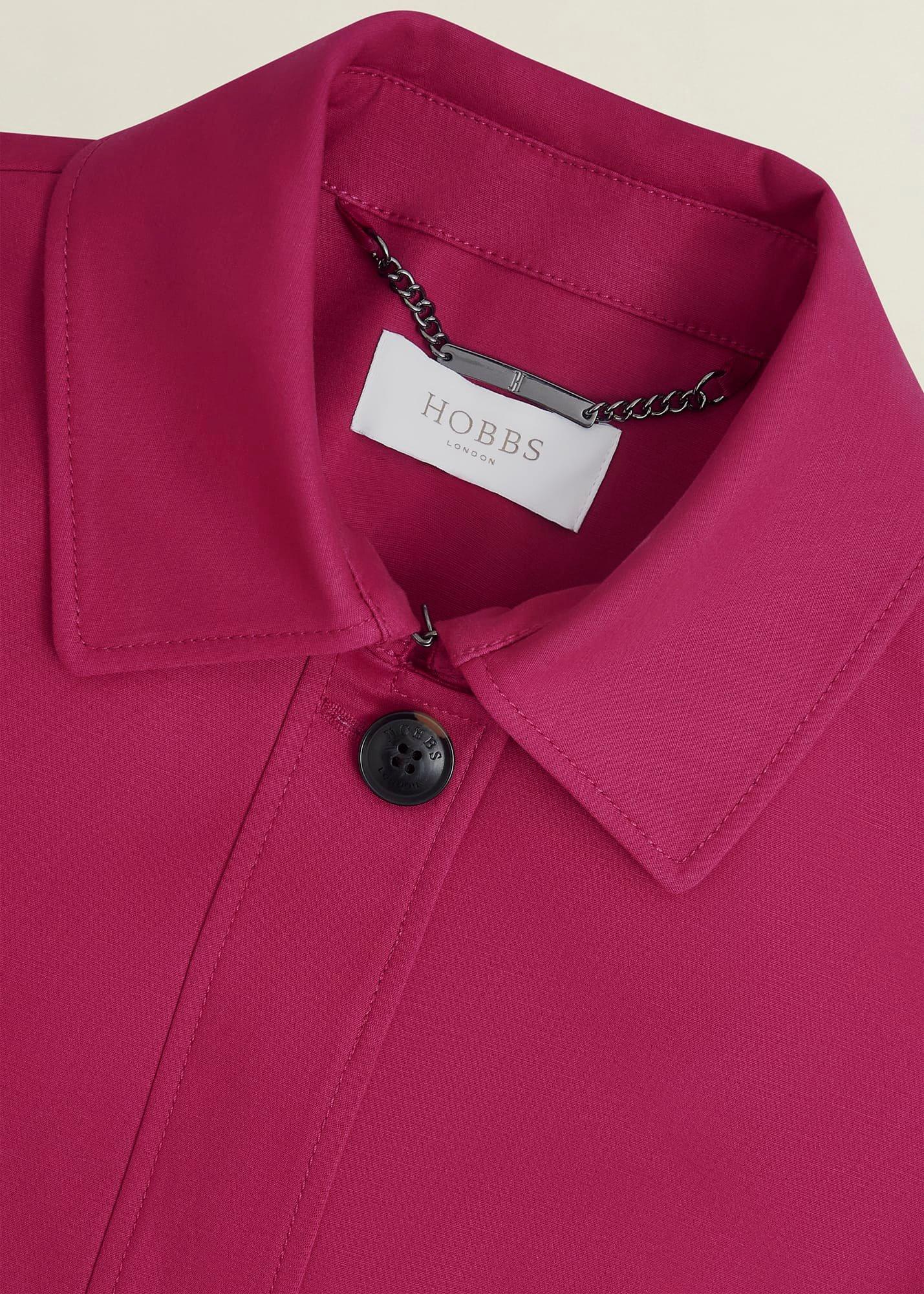 Jane Shower Resistant Trench Coat, Cerise Pink, hi-res