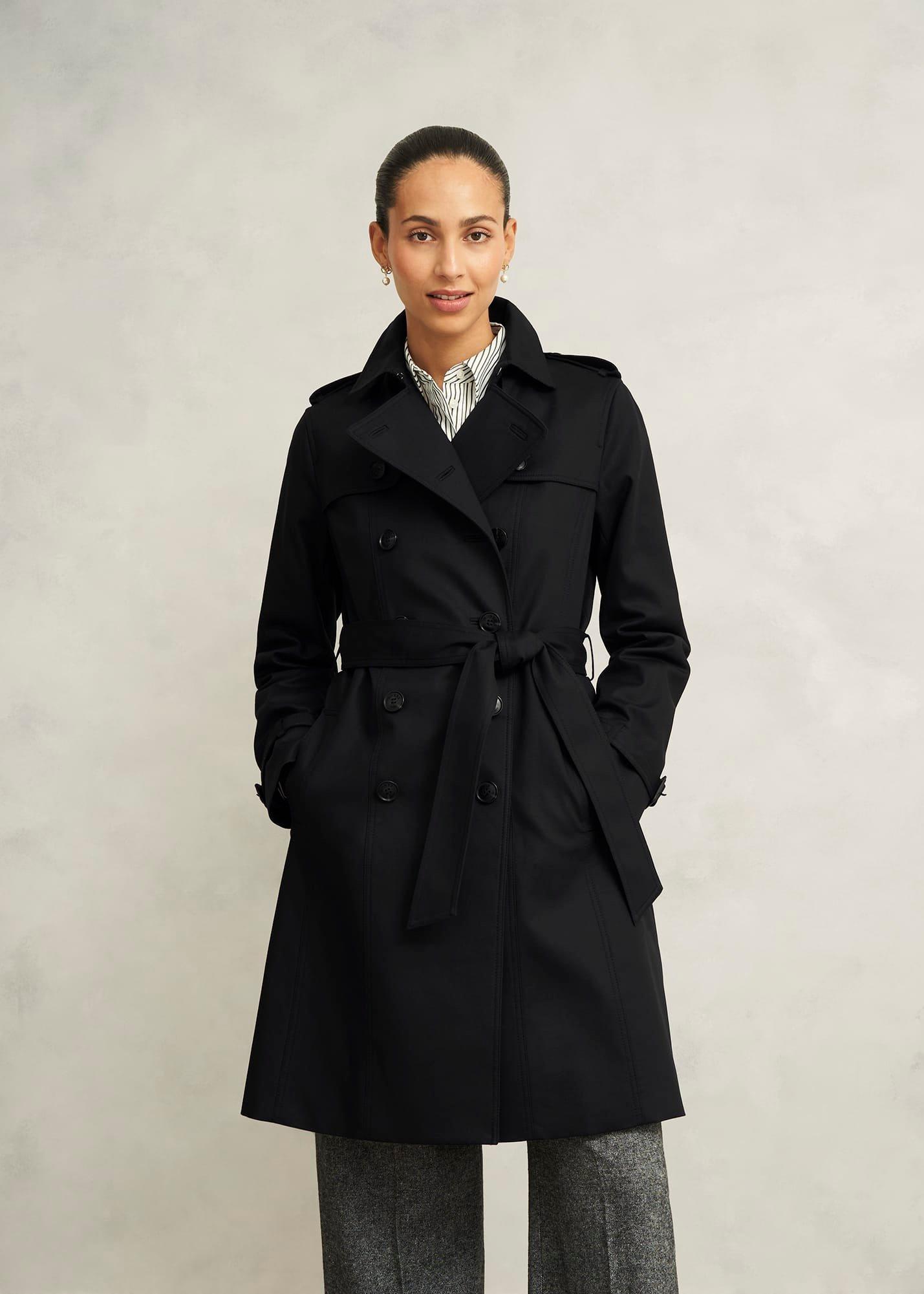 Skylar Shower Resistant Trench Coat