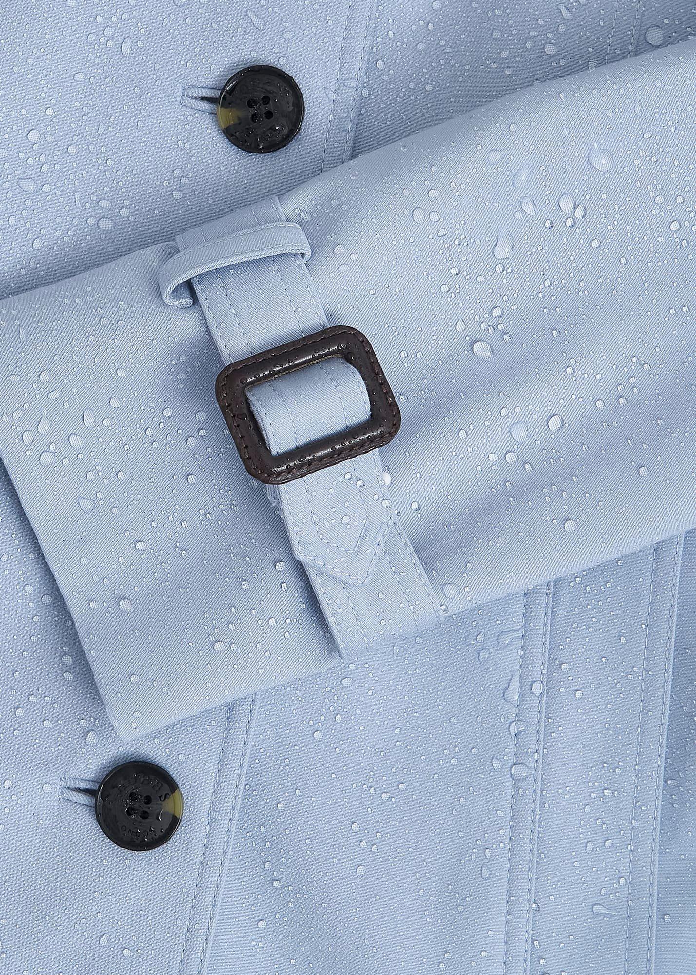 Skylar Shower Resistant Trench Coat, Pale Blue, hi-res