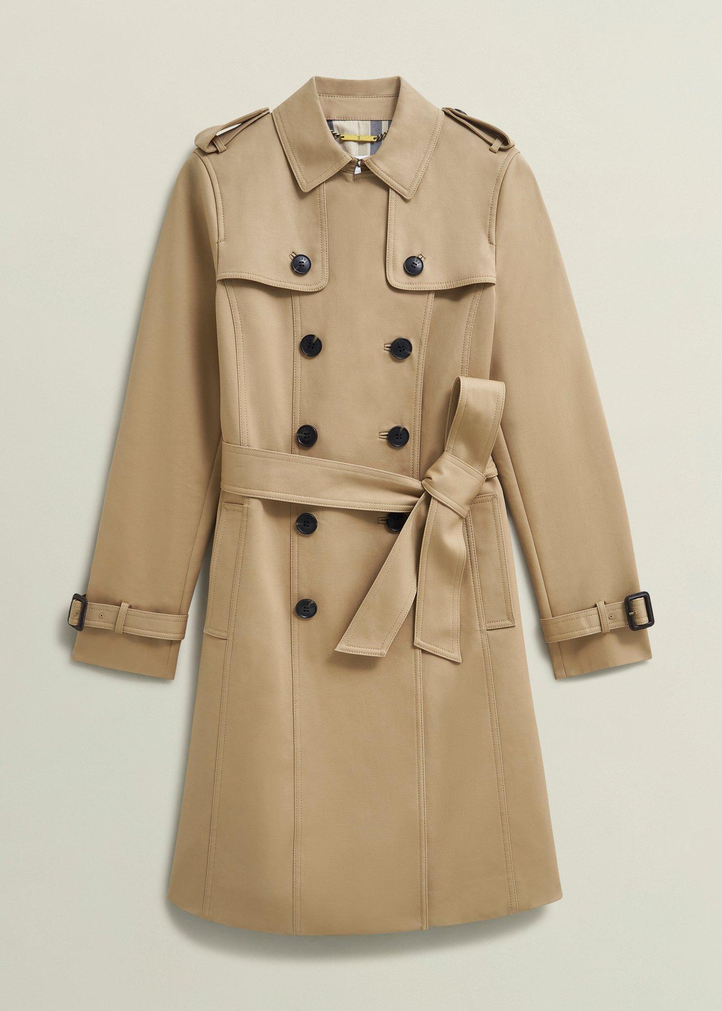 Petite Skylar Shower Resistant Trench Coat