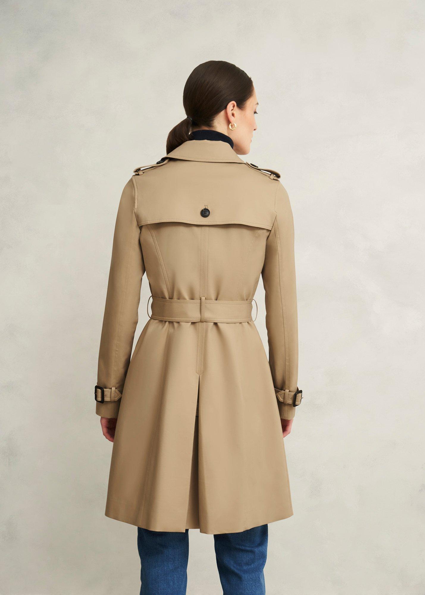 Petite Skylar Shower Resistant Trench Coat, Tan, hi-res