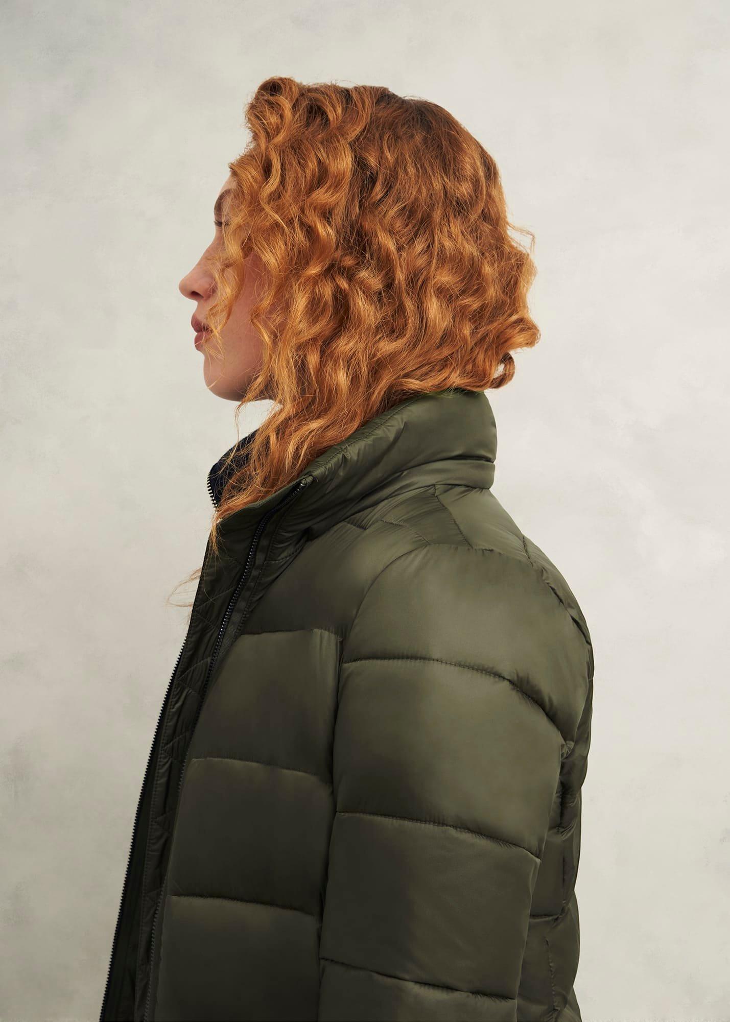 Joelle Puffer Coat, Dark Olive, hi-res