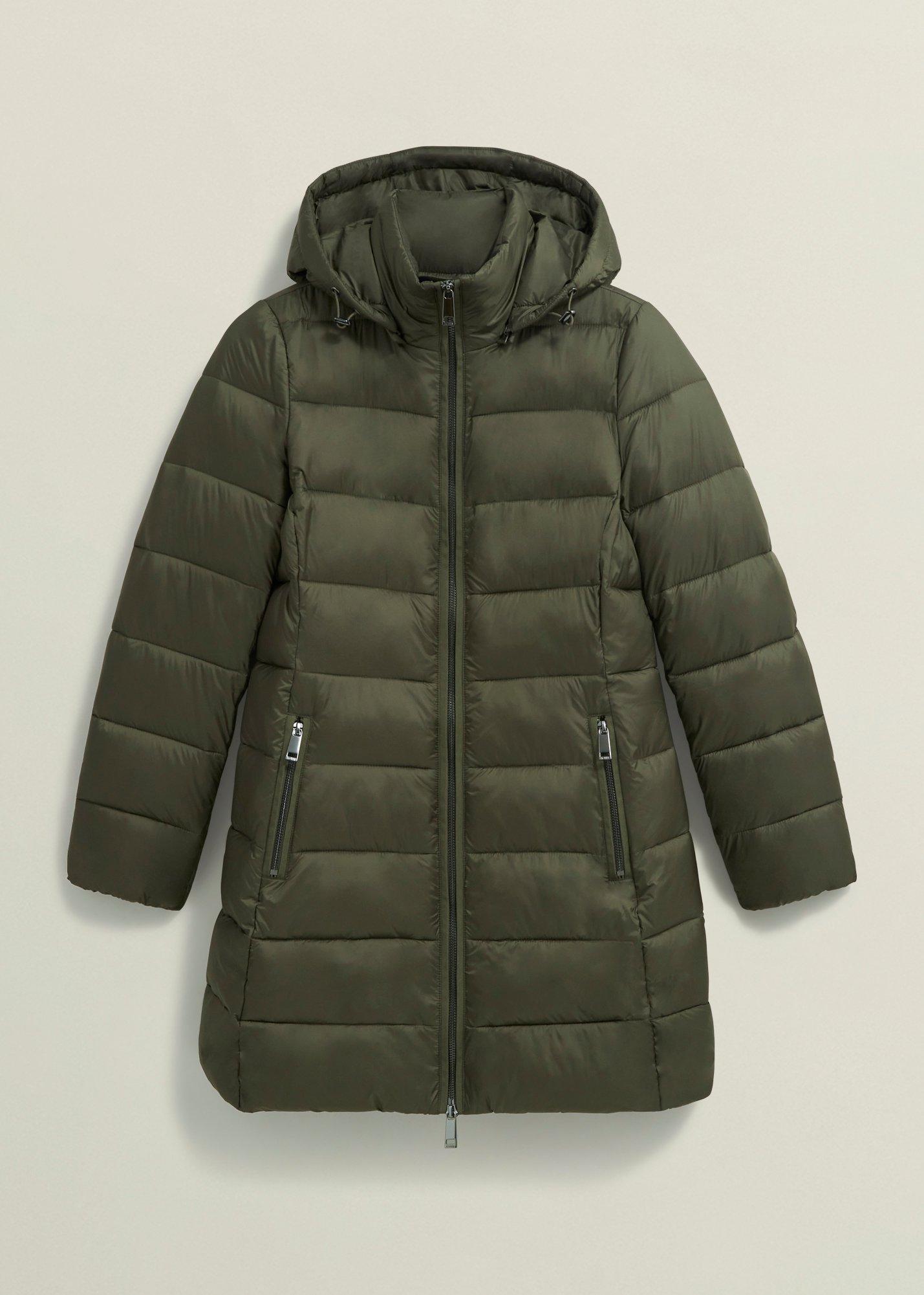 Petite Joelle Puffer Coat, Dark Olive, hi-res
