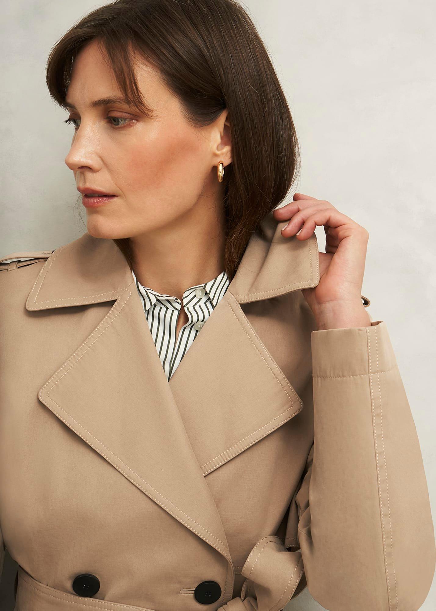 Norma Trench Coat, Fawn Beige, hi-res