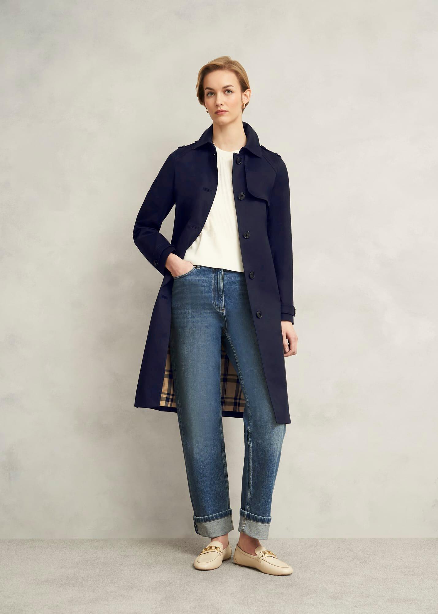 Hallie Shower Resistant Trench