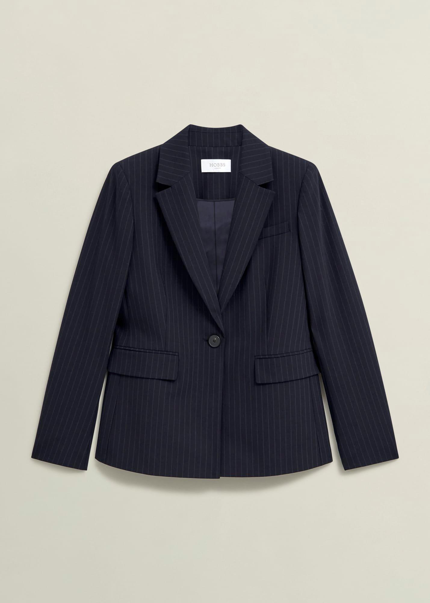 Salisbury Jacket With Wool, Navy Ivory, hi-res