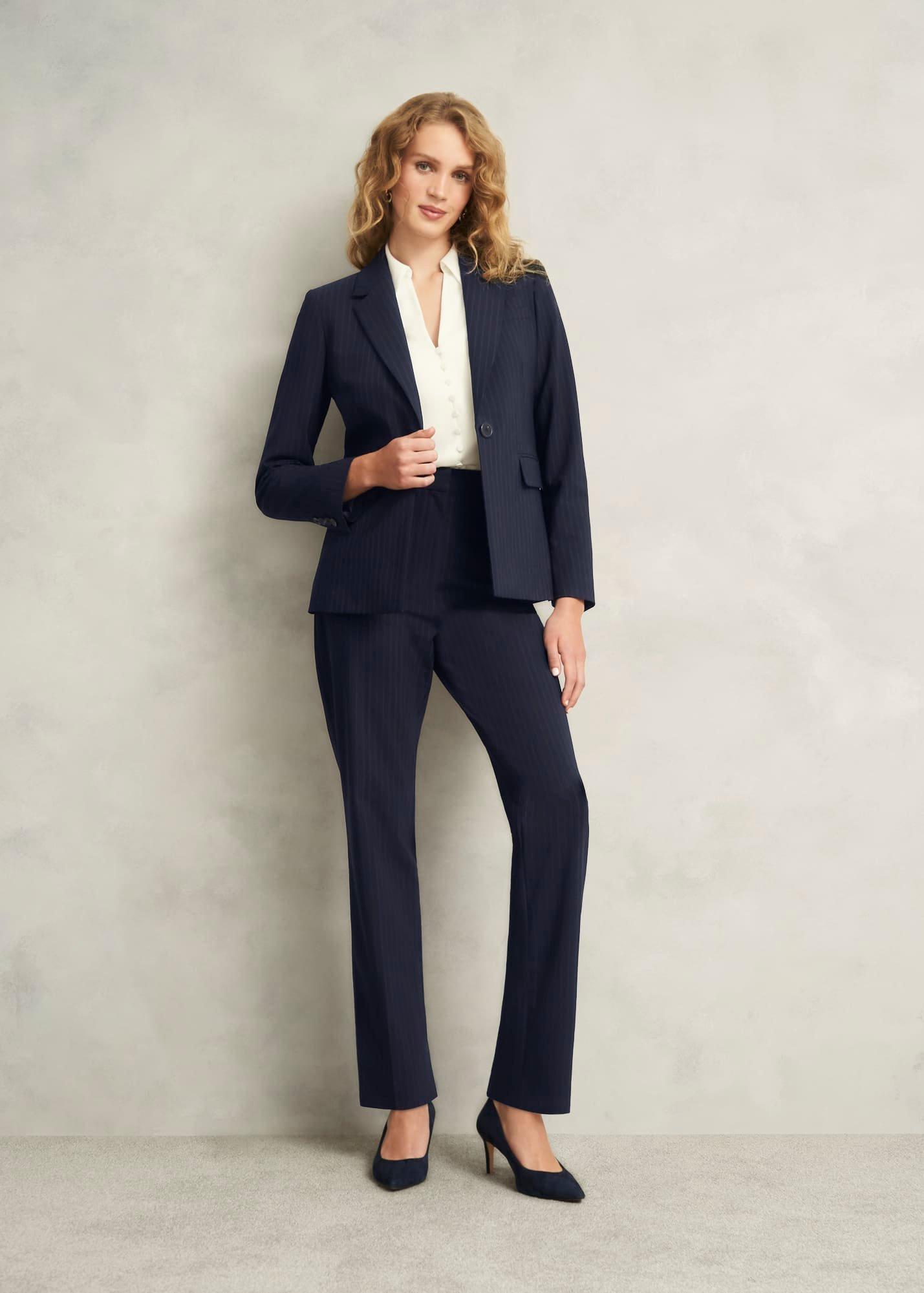 Salisbury Jacket With Wool, Navy Ivory, hi-res