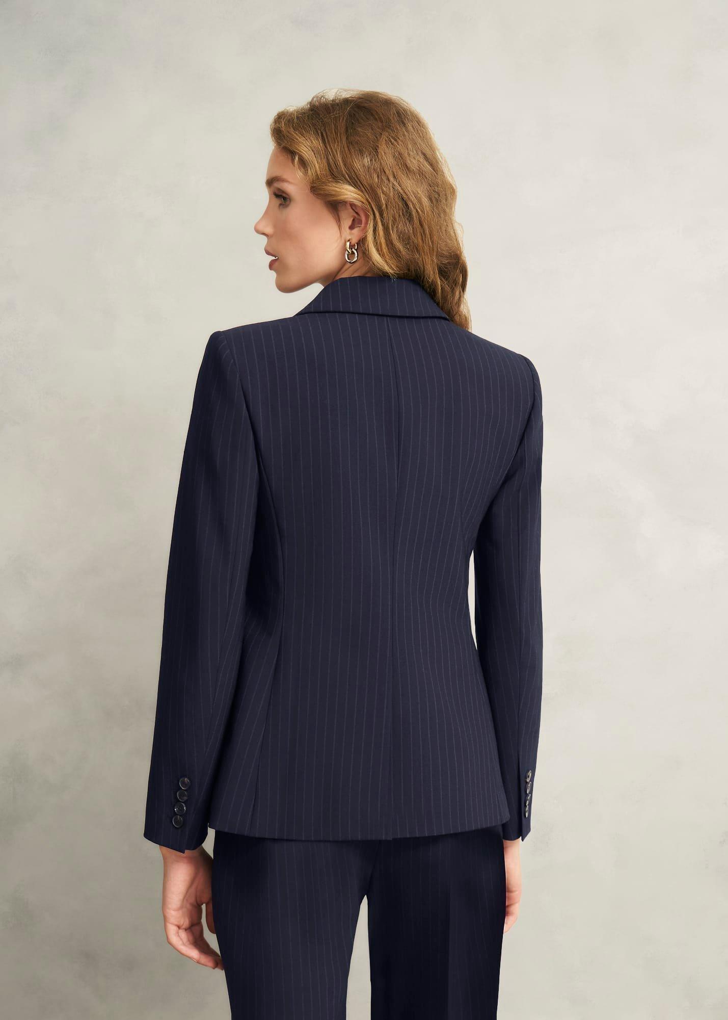 Salisbury Jacket With Wool, Navy Ivory, hi-res